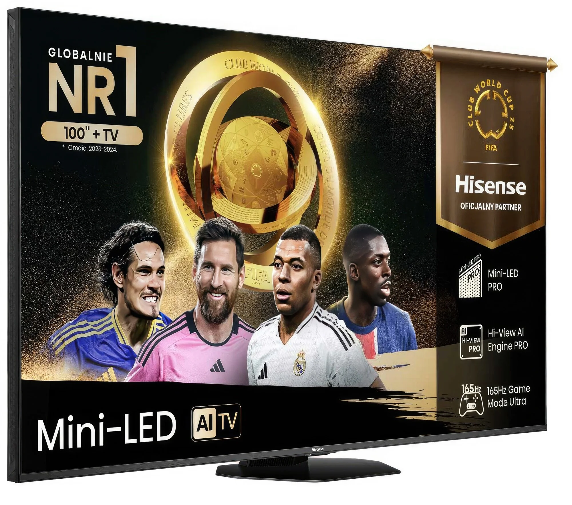 Hisense U8Q is the flagship Mini LED model for 2025 with 6144 zones, HDMI 2.1, USB-C with DisplayPort, and support for 4K 165 Hz. An ideal choice for gaming and cinema.