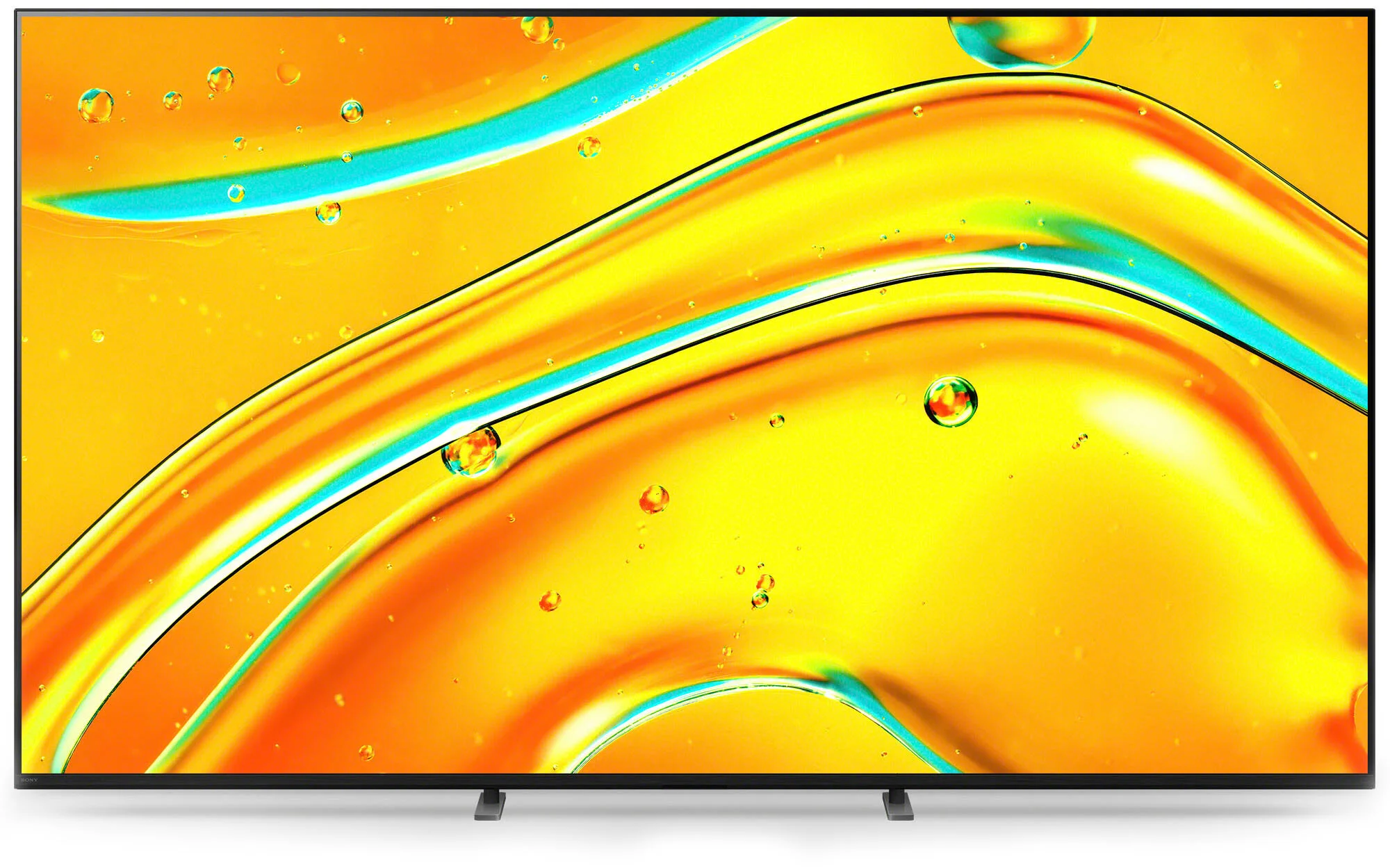 Vergleich des Aussehens von Sony Bravia 5 und X90L – nahezu identisches Design, mit einer kleinen Änderung der Rahmenfarbe und einem vereinfachten Standfuß.