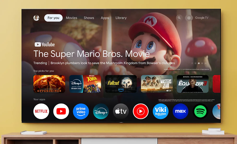 Google TV auf Bravia 5 – schnelles, stabiles System und umweltfreundliche, minimalistische Fernbedienung ohne Zifferntastatur.
