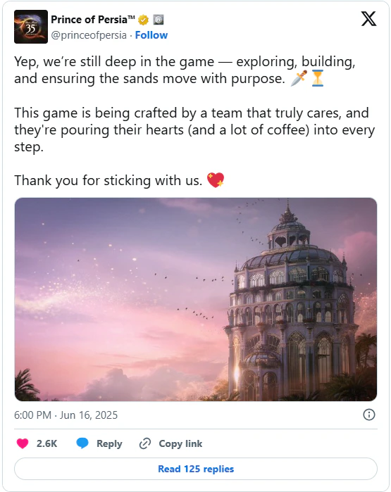 Der Prince of Persia Remake lebt! Ubisoft enthüllt neue Grafiken und versichert: „Die Sand wehen weiterhin.” Können wir im Sommer mit einer Präsentation rechnen?