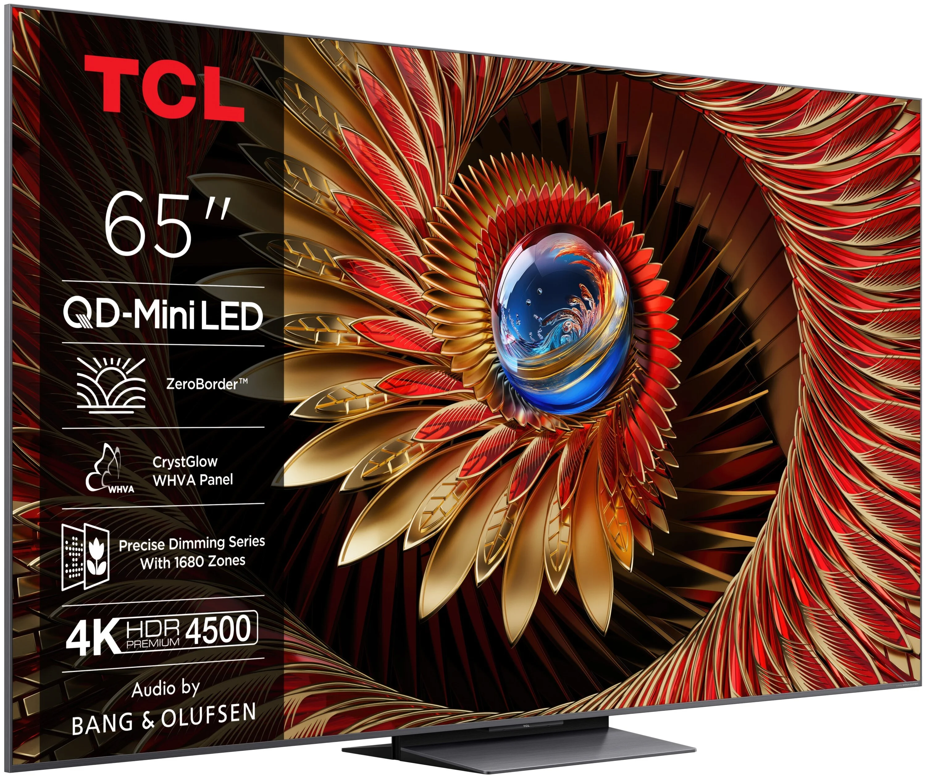 Nowy wygląd TCL C8K z aluminiową ramką – brak czarnej obwódki wokół ekranu, odważny projekt jak w modelach premium
