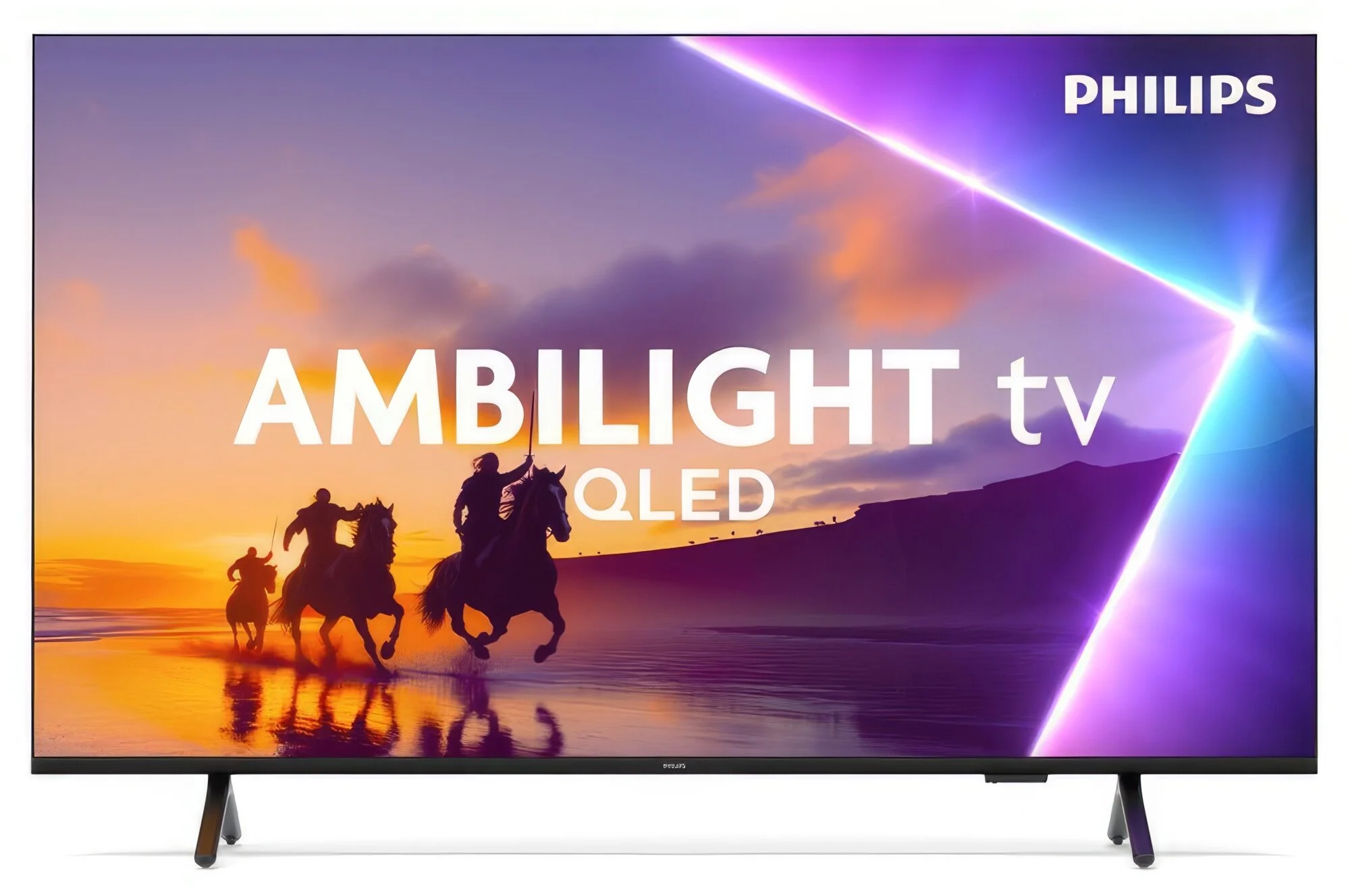 Two series 8 televisions – distinguished by QLED filter and Dolby Vision support. The cheapest 4K models with Titan OS and Ambilight from Philips' offer.