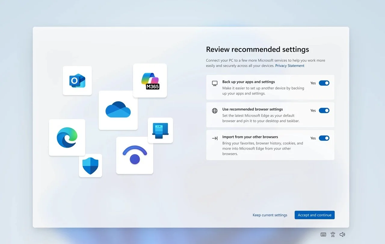 New Windows 11 Dev with simplified SCOOBE. Faster booting, fewer screens, more control. The change that users have been waiting for for years.