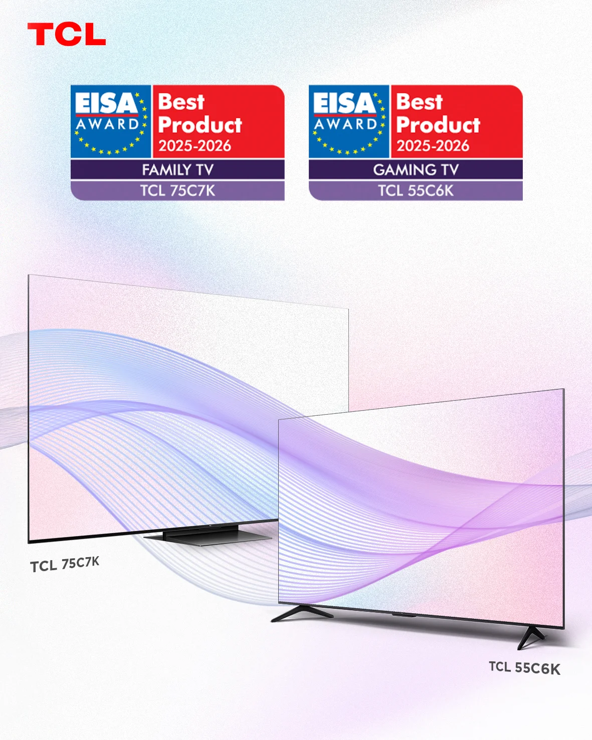 TCL zdobywa pięć prestiżowych nagród EISA. Nowa generacja telewizorów QD-Mini LED i soundbar Q65H podbijają rynek.