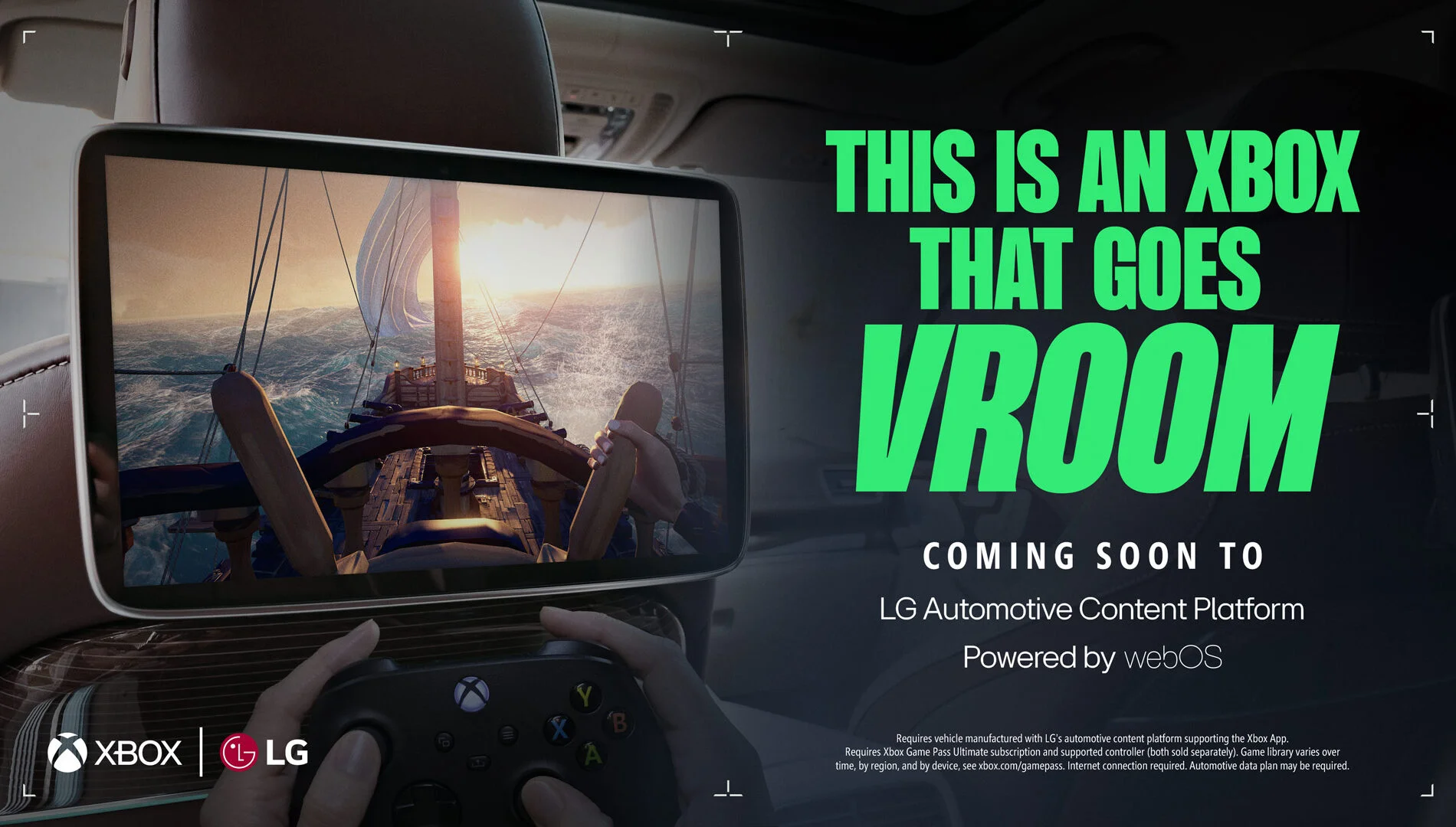 LG redefines travel. With webOS ACP, passengers gain access to Xbox Game Pass, Zoom, and popular VOD services – the car as a living space on wheels.