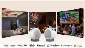 BenQ GV32 – kompaktowy projektor przenośny z Full HD, HDR10 i Google TV. Obraz do 120 cali i cena startowa 599 USD (~2600 zł).