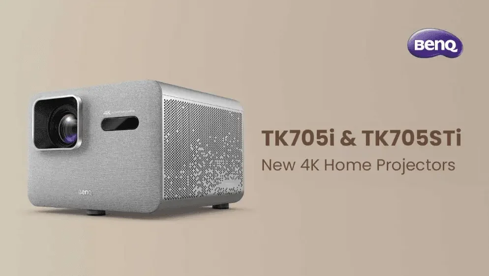 Nowe projektory BenQ TK705i i TK705STi – krótkorzu­towe 4K, HDR, Wi-Fi, Bluetooth i jasny obraz bez zaciemniania pokoju.
