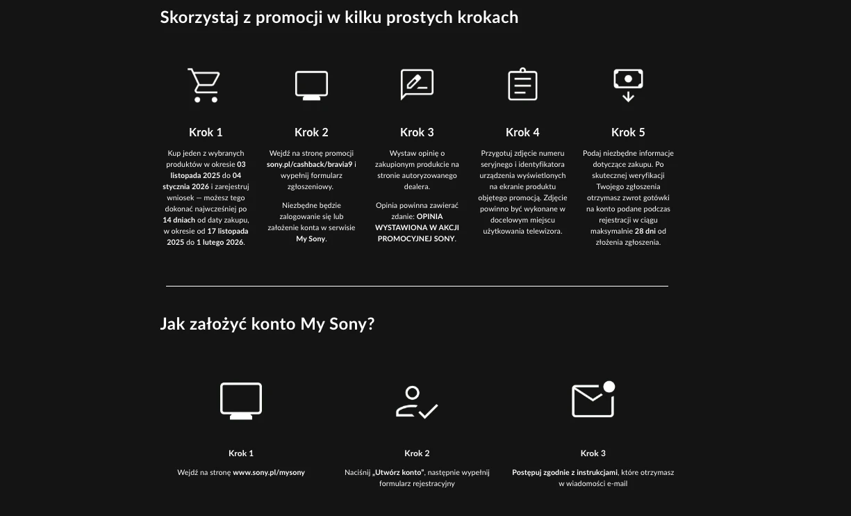 Sony Bravia 9 85″ – potężna promocja w Media Expert! Poznaj sposób na dodatkową zniżkę dzięki JBL GO Essential 2 i zobacz, jak odebrać 2000 zł zwrotu od Sony. Najlepszy Mini LED jeszcze taniej.