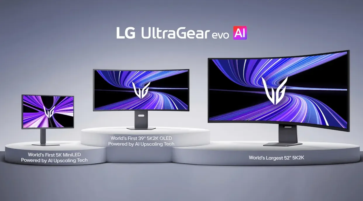 Neue LG UltraGear evo Monitore setzen den Maßstab für das Gaming im Jahr 2026. OLED Tandem, Mini-LED mit 2304 DIMMING-Zonen, 5K Auflösung und extrem hohe Bildwiederholfrequenz sind Geräte der Premiumklasse.