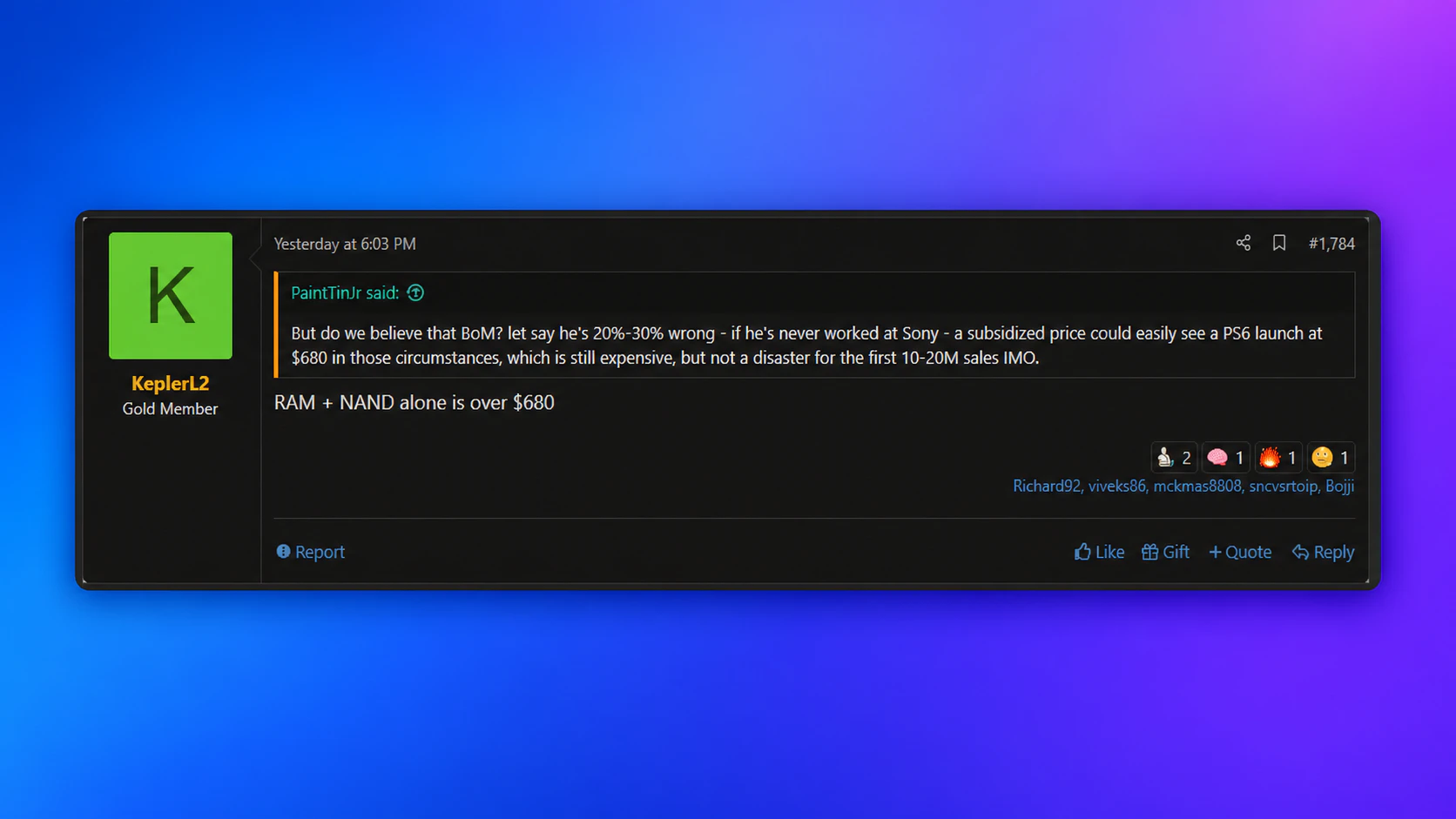 NeoGAF @ Kepler_L2