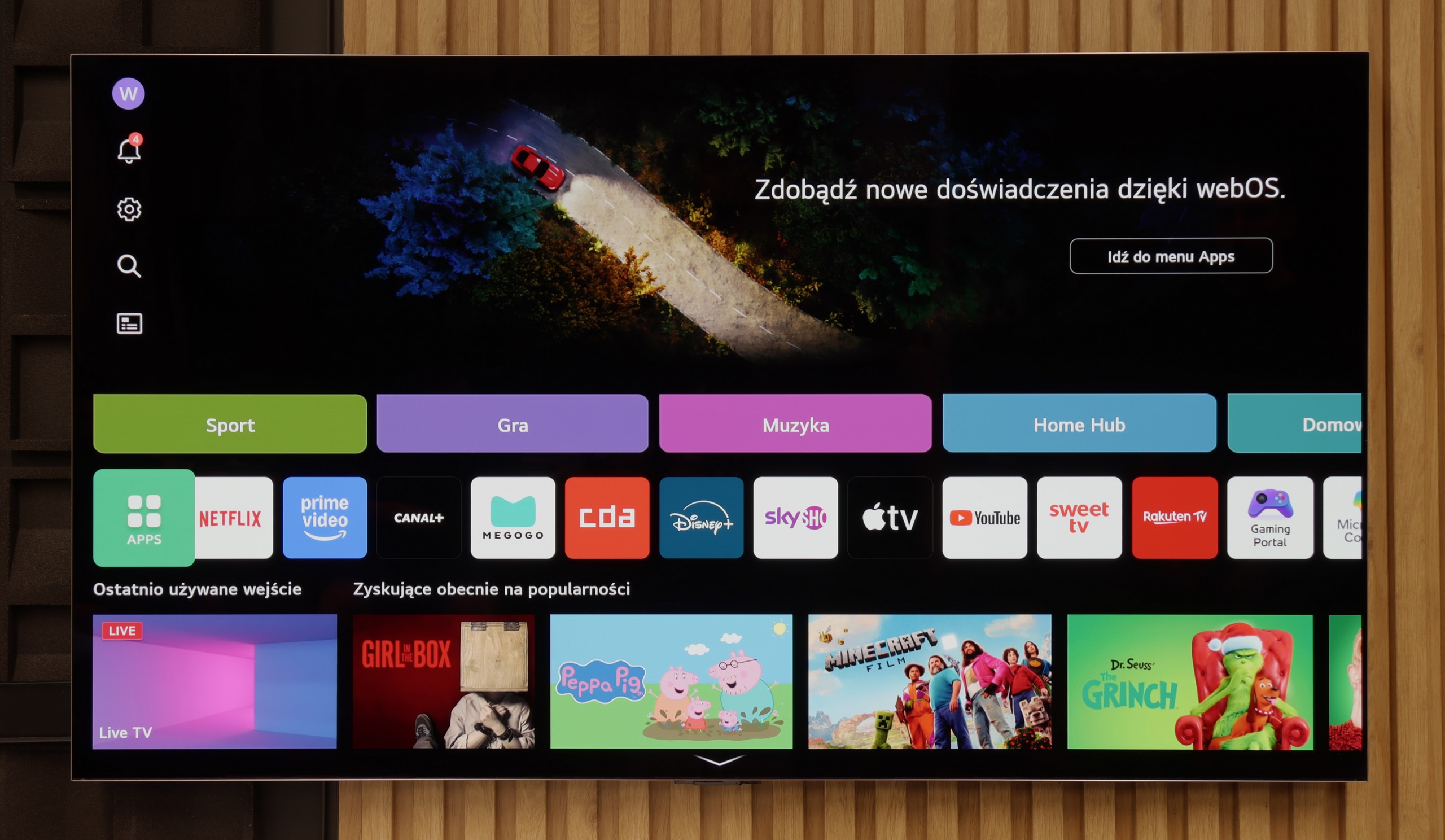 Test LG OLED G5 Funkcje telewizora