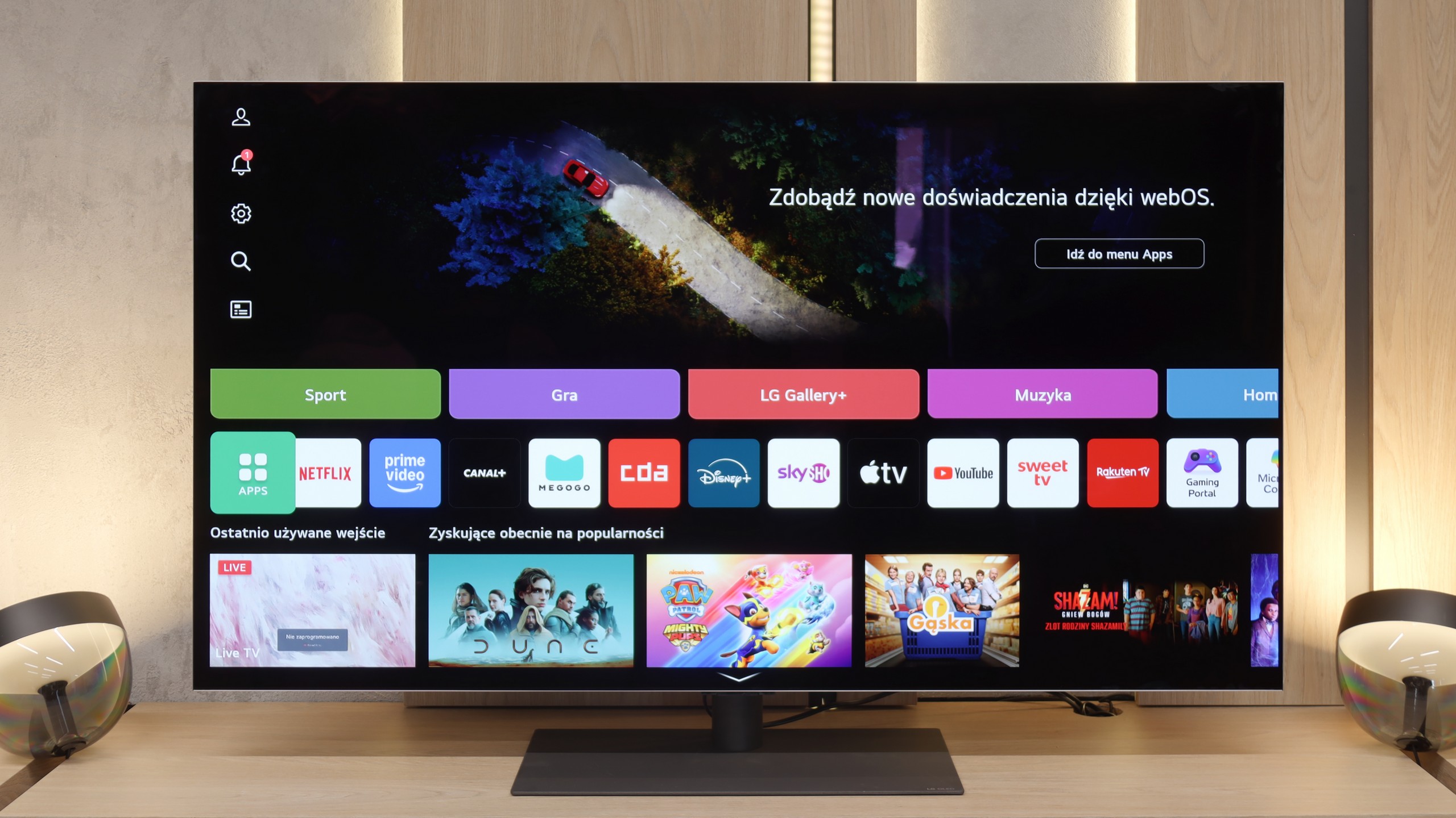 Test LG OLED G5 Funkcje telewizora