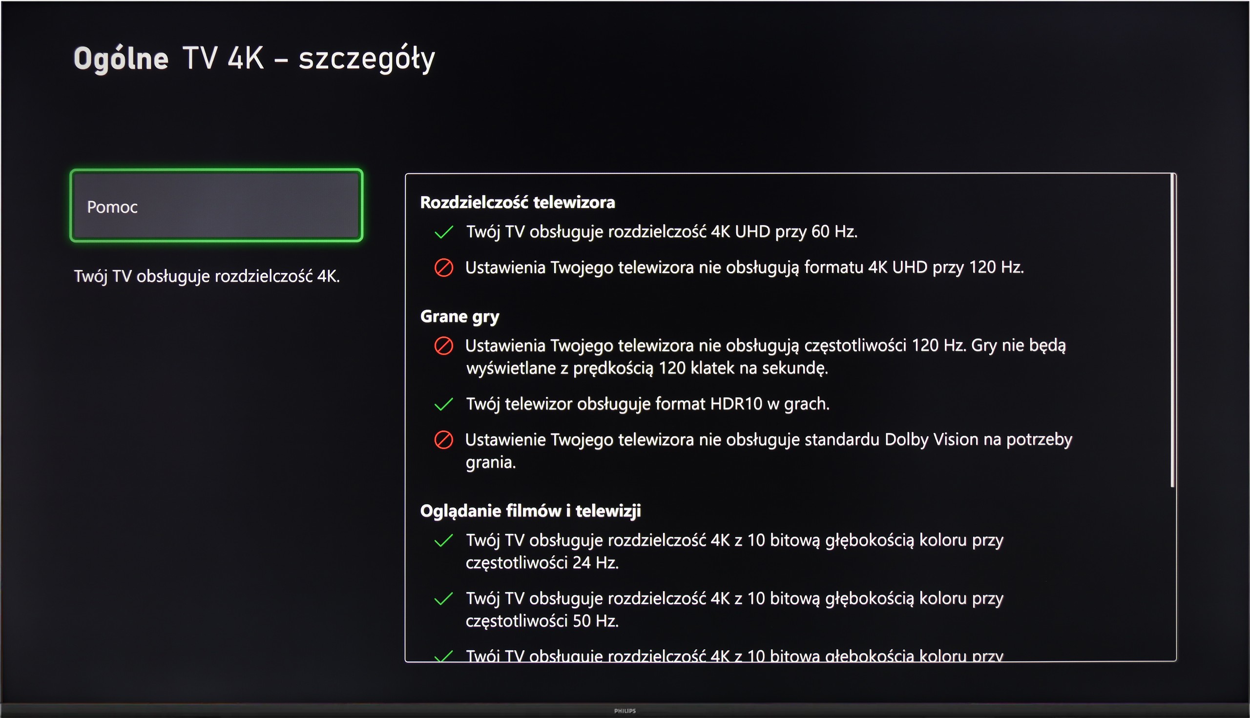 Test PHILIPS PUS8500 Funkcje dla graczy