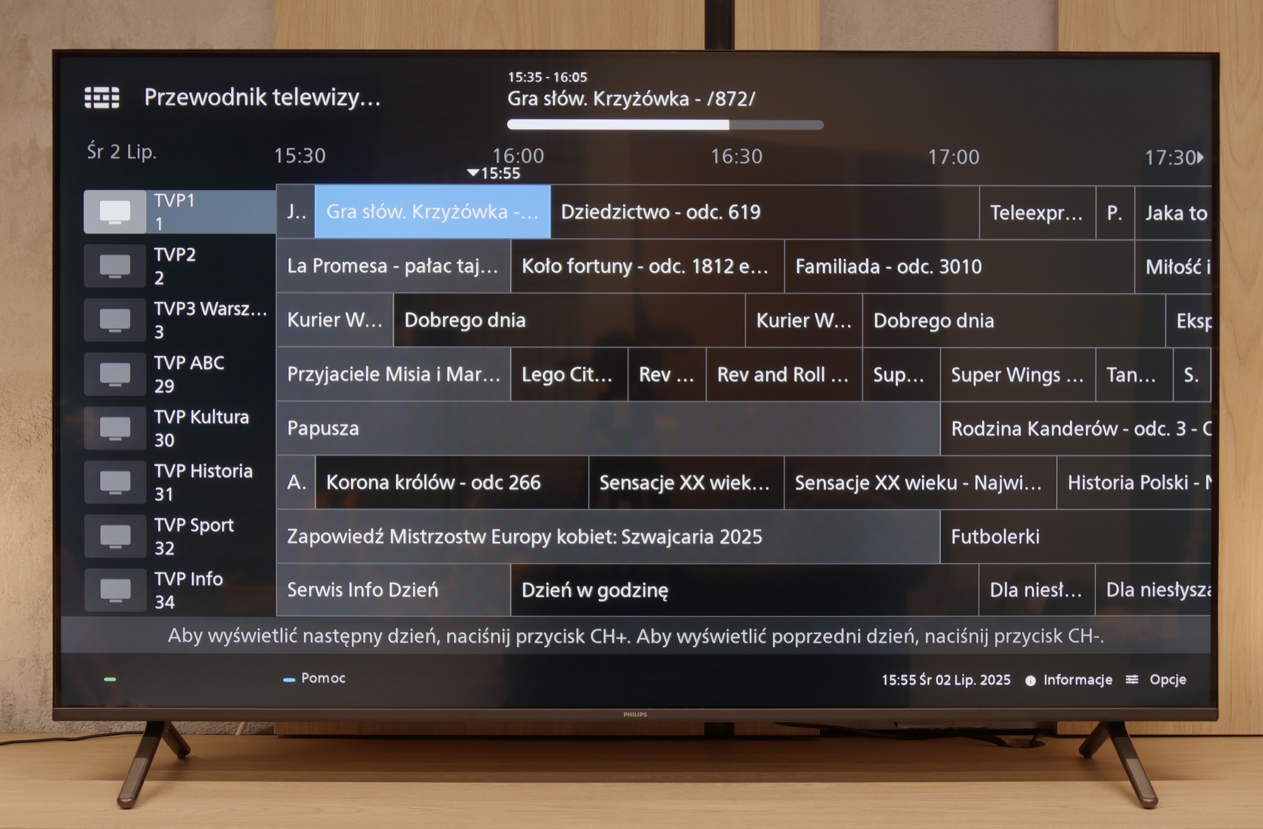 Test PHILIPS PUS8500 Funkcje telewizora