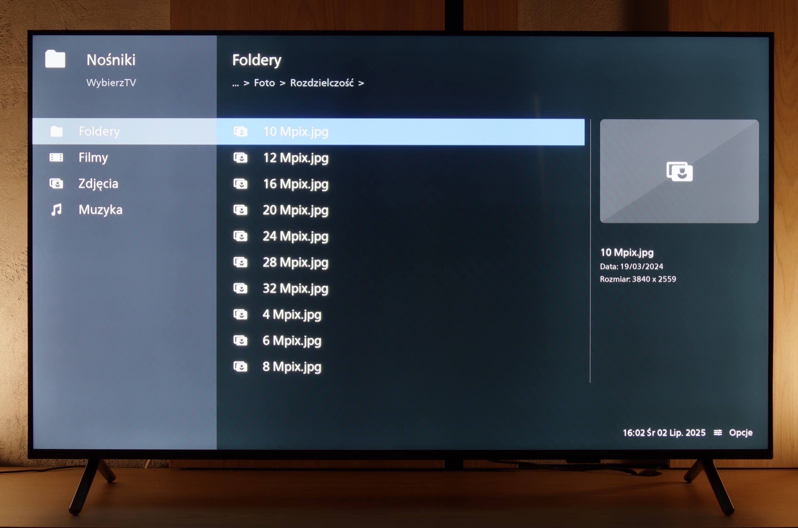 Test PHILIPS PUS8500 Odwarzanie plików z USB