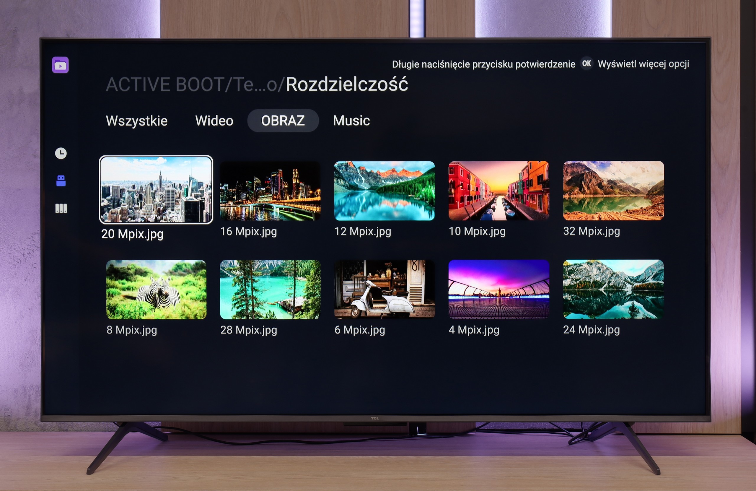 Review TCL C6K Playing files from USB