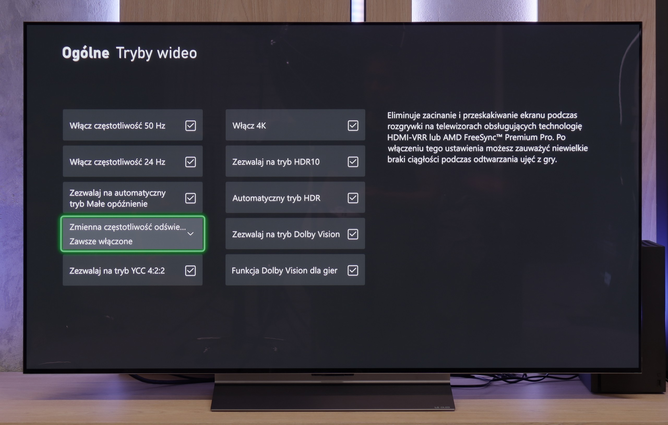 Test LG OLED C5 Funkcje dla graczy