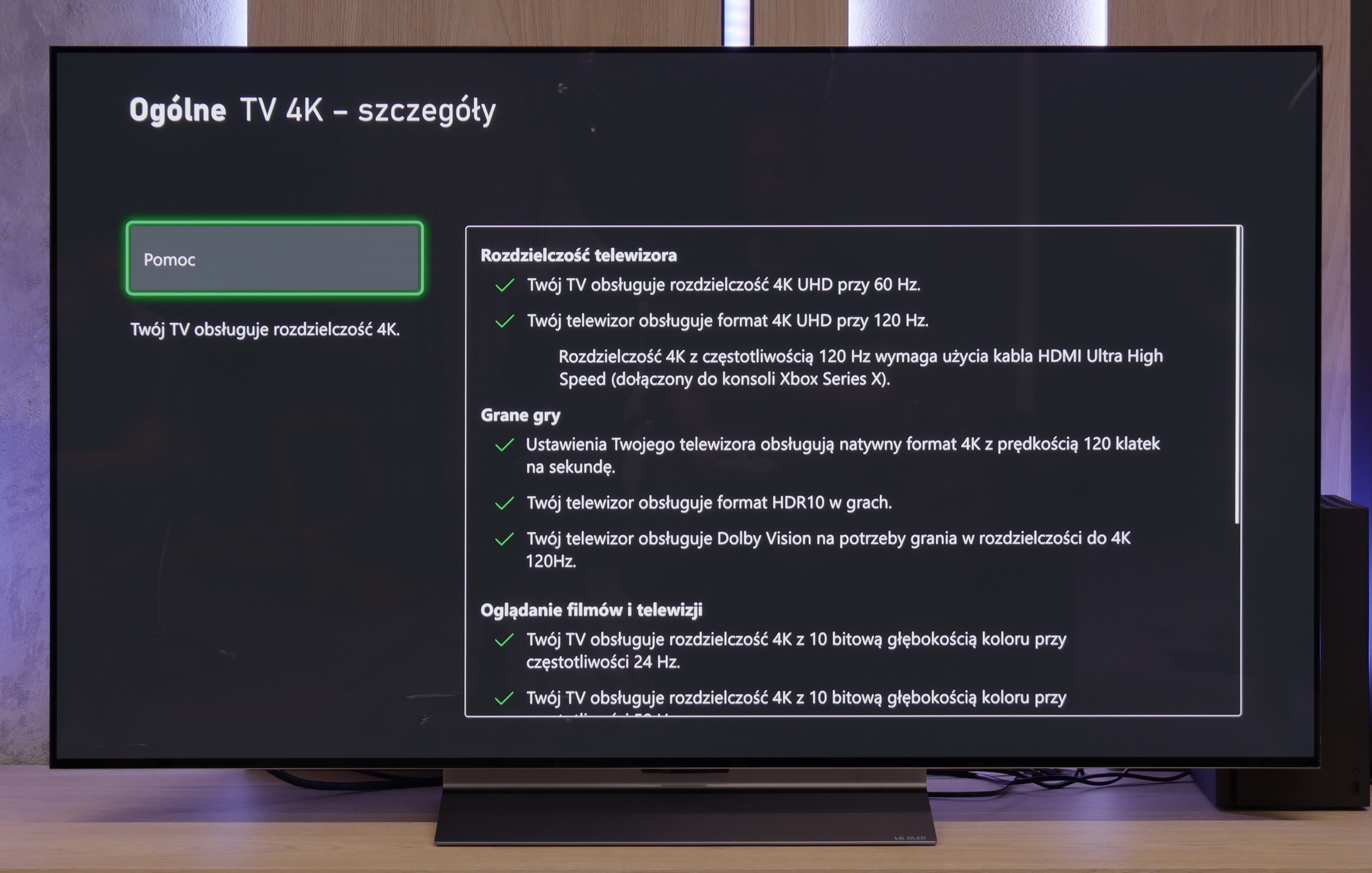 Test LG OLED C5 Funkcje dla graczy