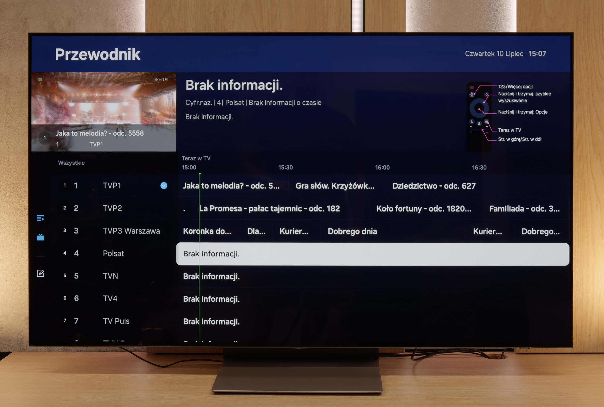 Test SAMSUNG S90F (WOLED) Funkcje telewizora