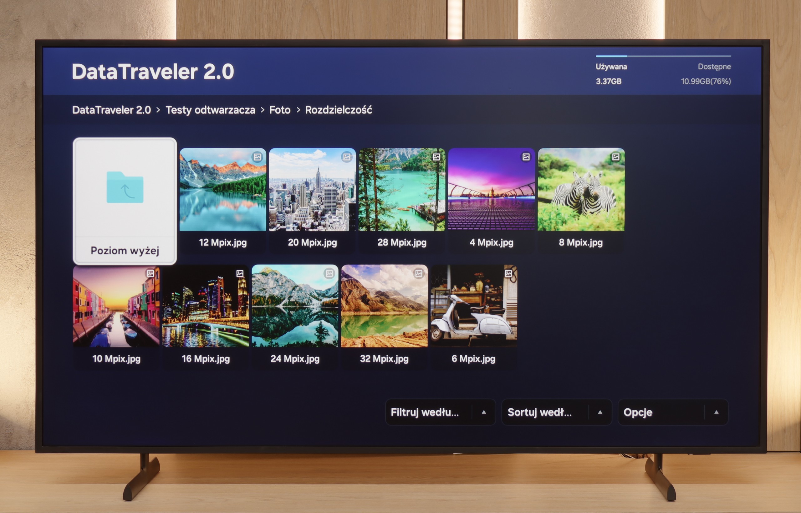 Review Samsung The Frame 2025 (LS03F) Playing files from USB