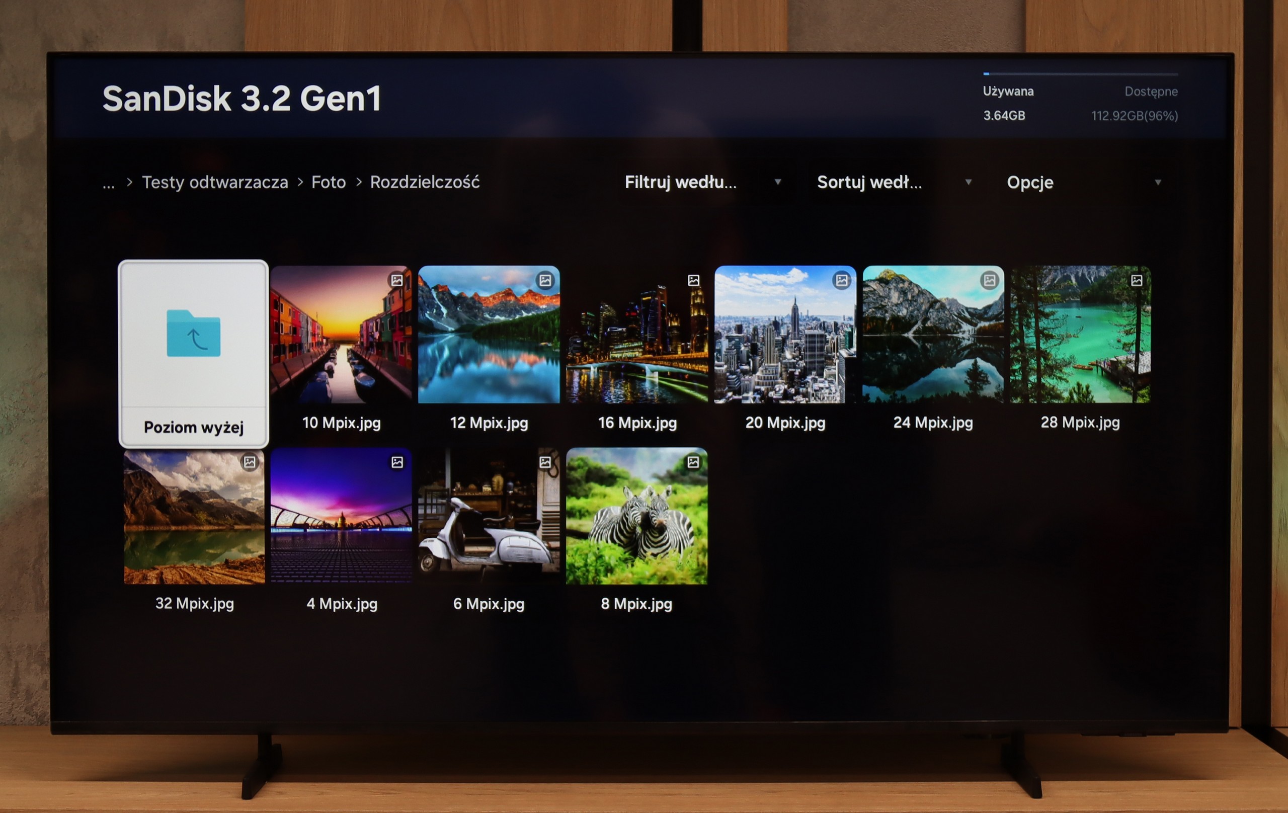 Review Samsung U8000F (VA) Playing files from USB