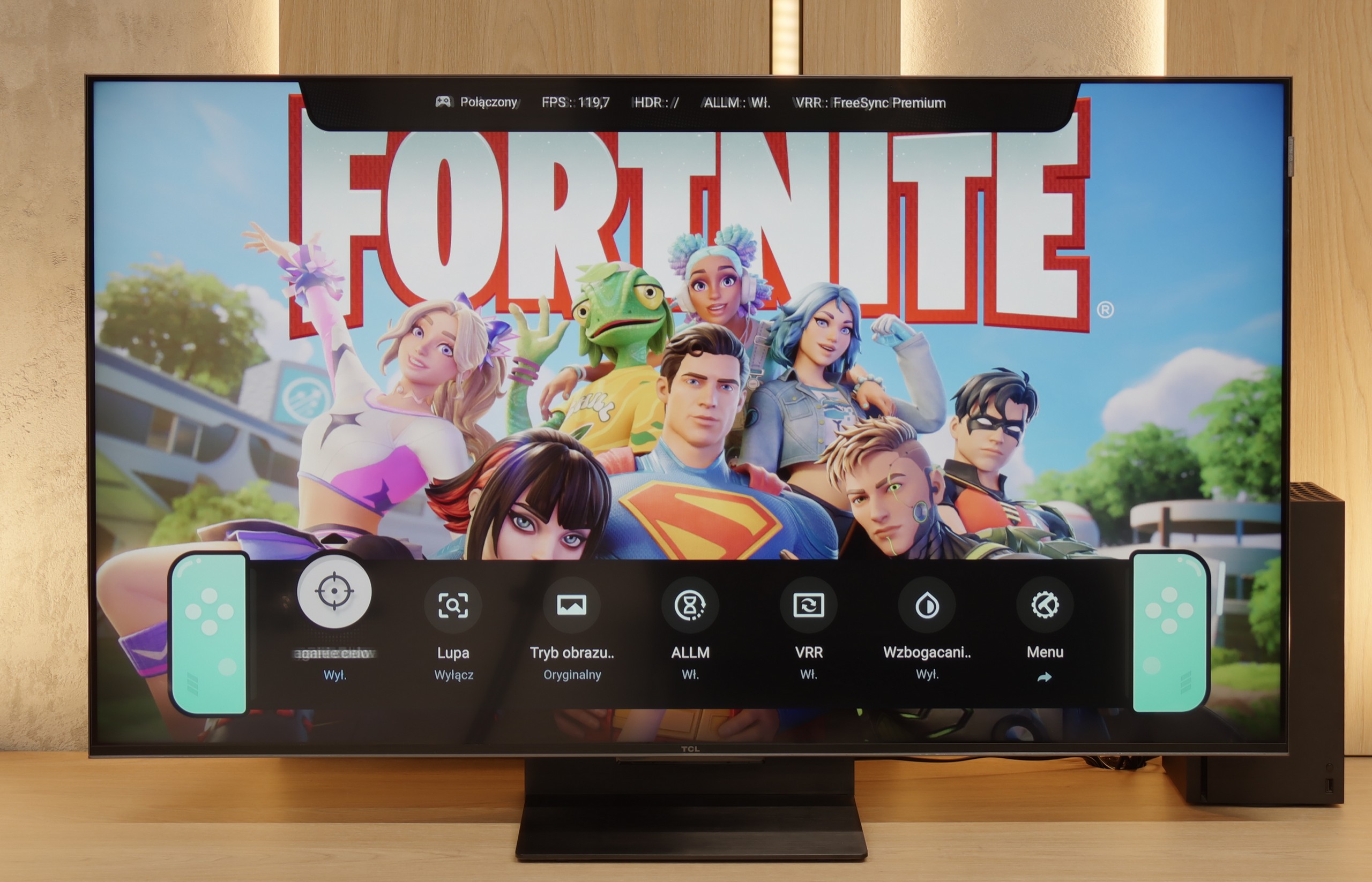 Test TCL C7K / QM7K Funkcje dla graczy