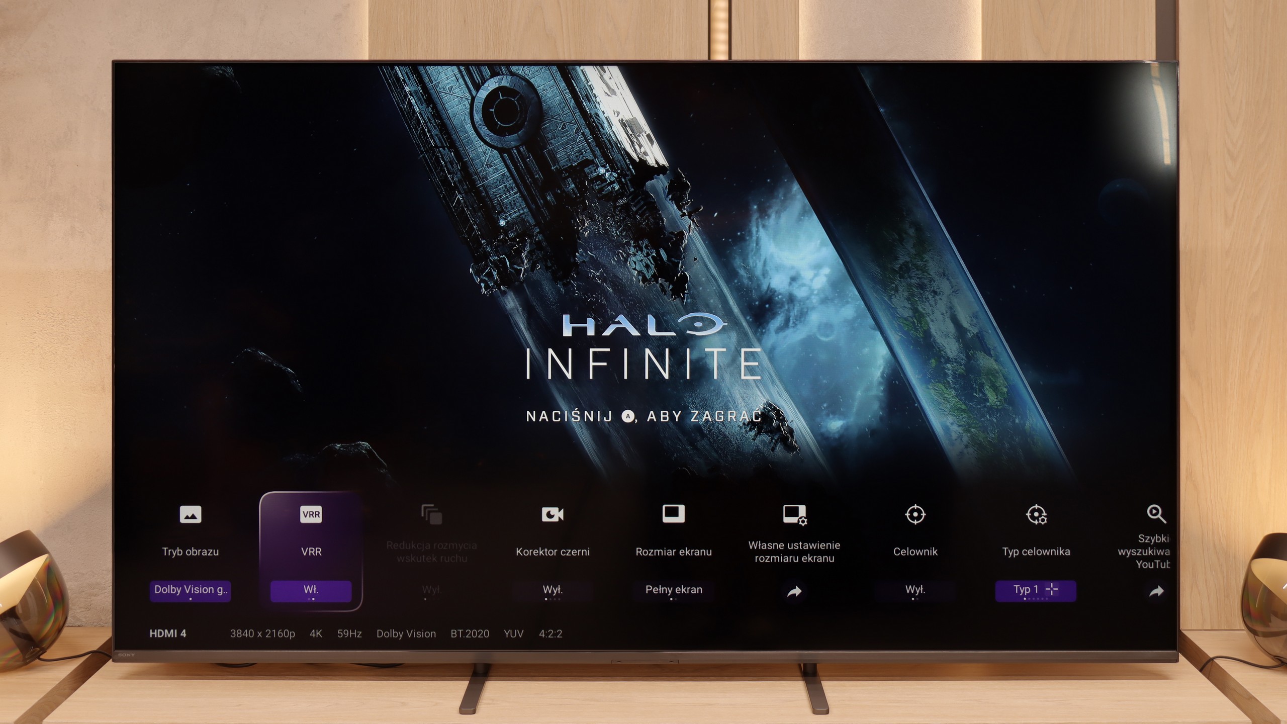 Test Sony BRAVIA 5 (XR5)  Funkcje dla graczy