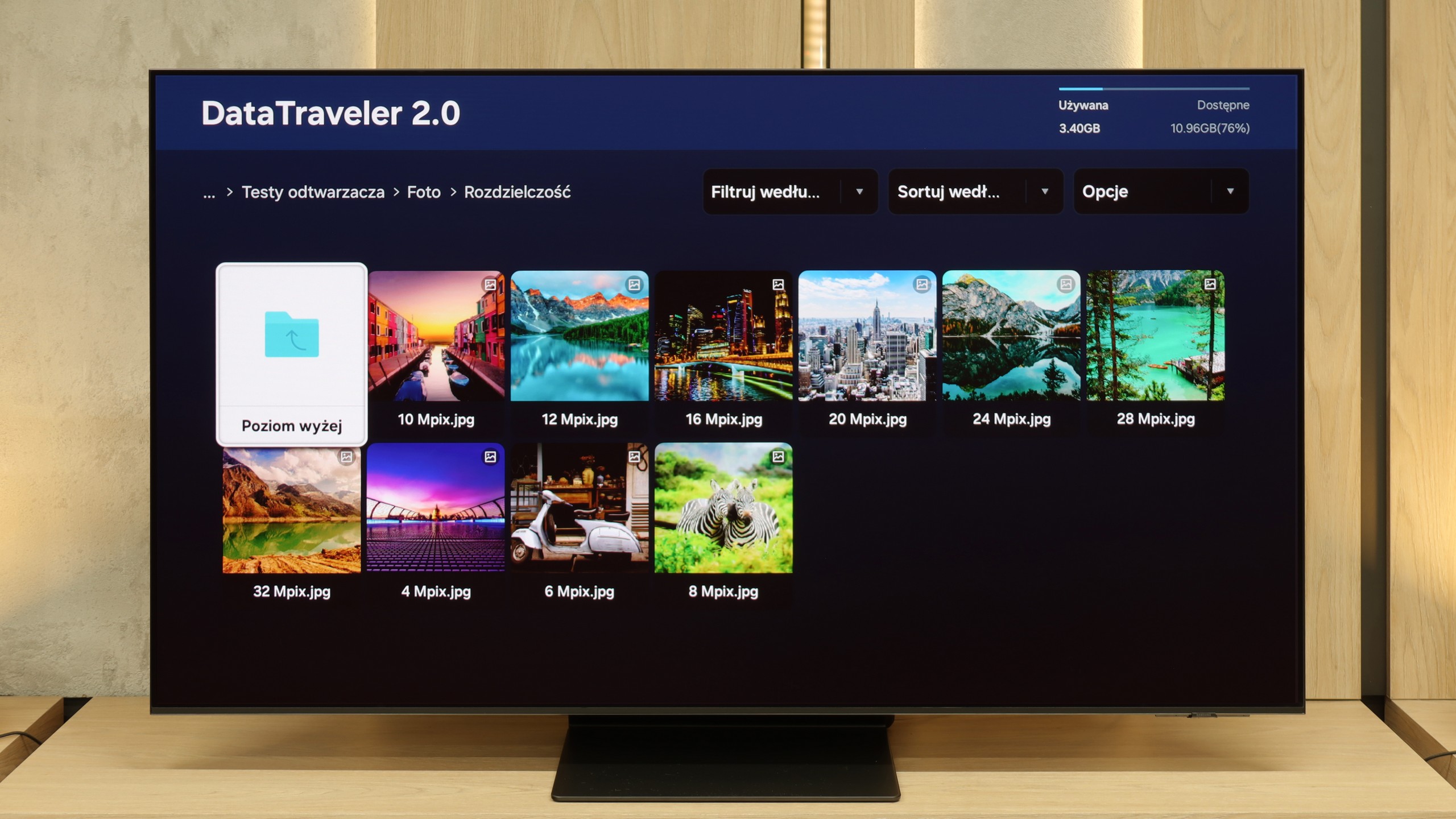 Review SAMSUNG OLED S95F (QD-OLED) Playing files from USB