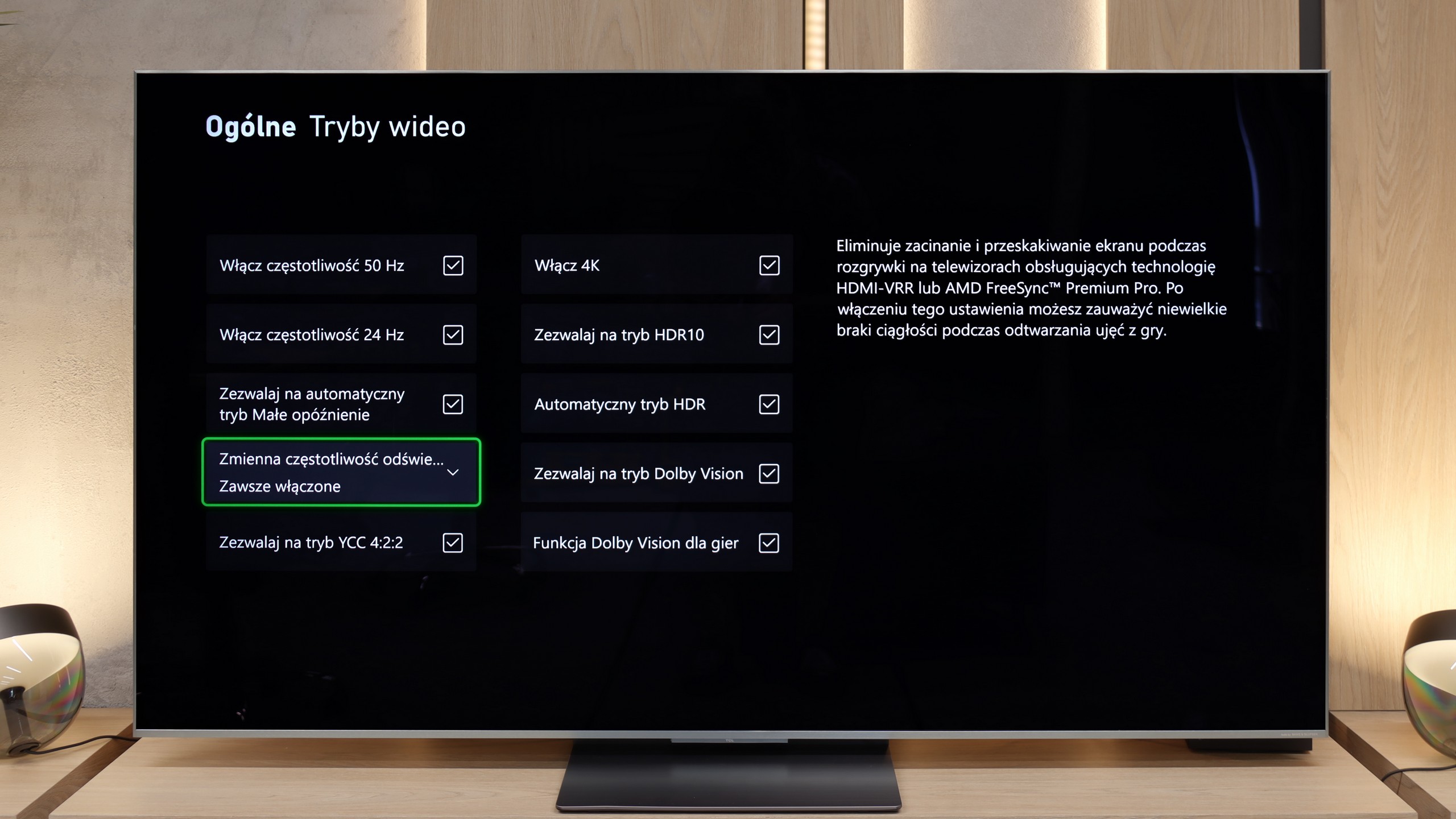 Test TCL C9K Funkcje dla graczy