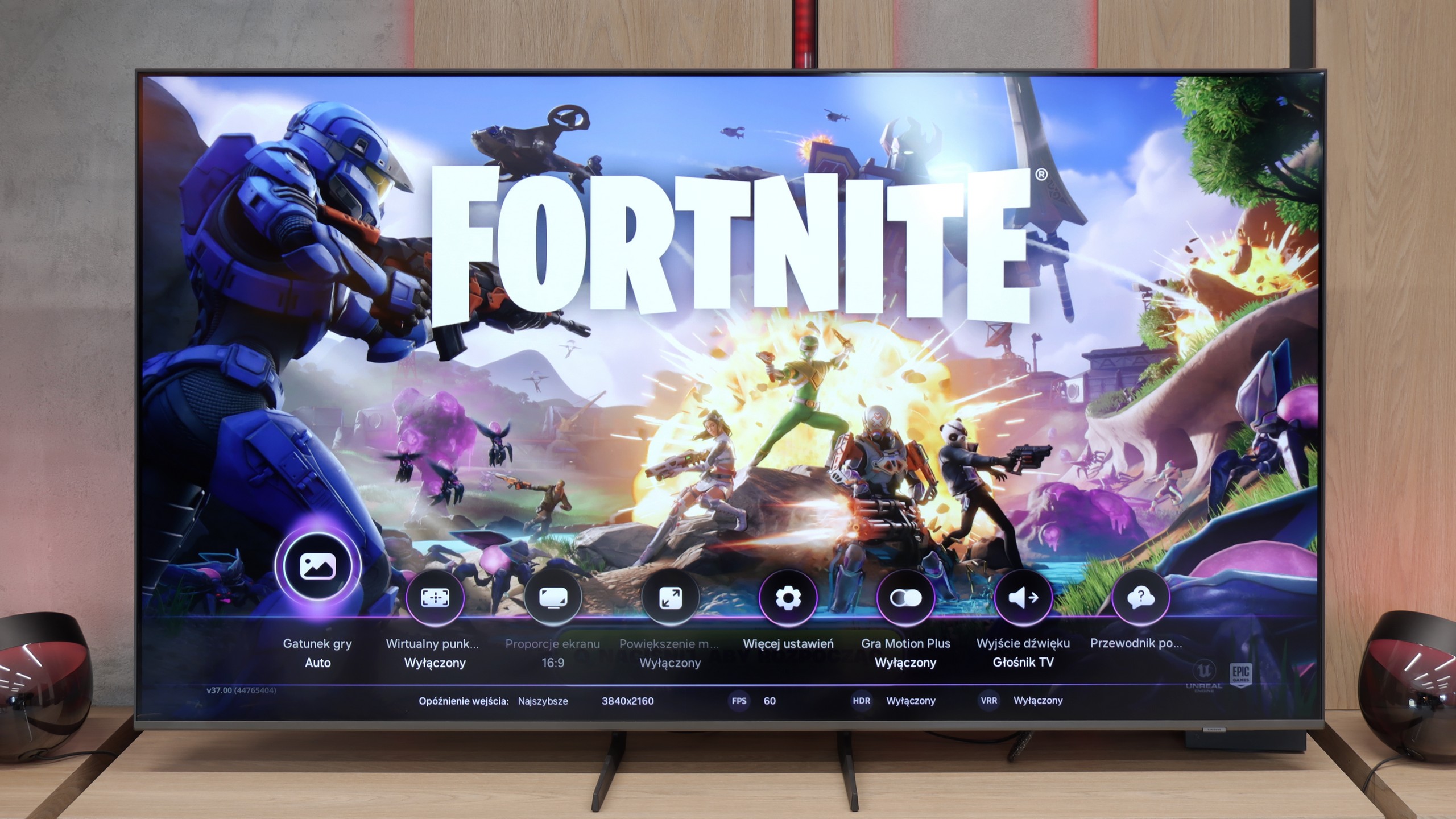 Test Samsung Q8F Funkcje dla graczy