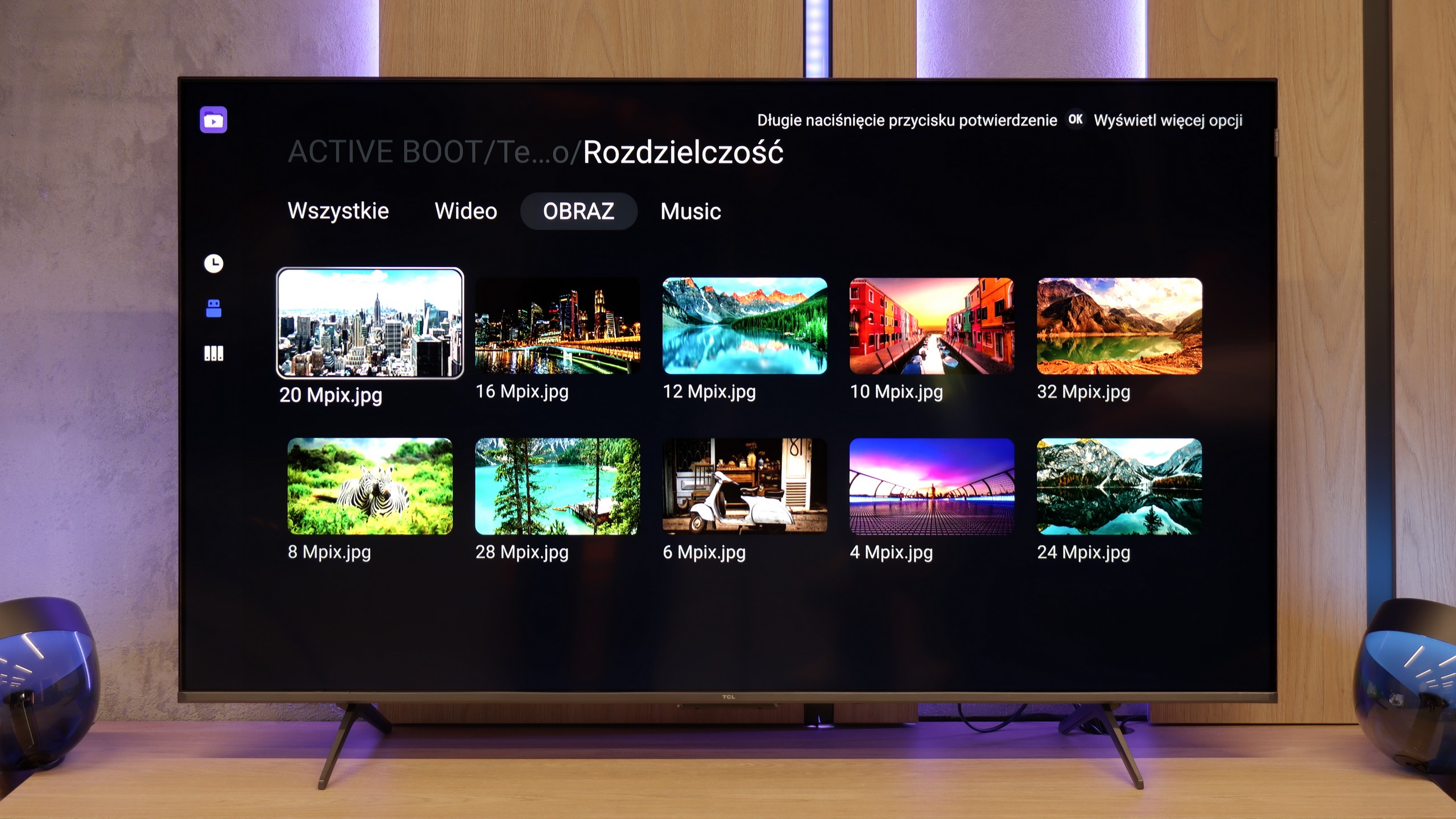 Test TCL P89K / TCL P8K Odwarzanie plików z USB