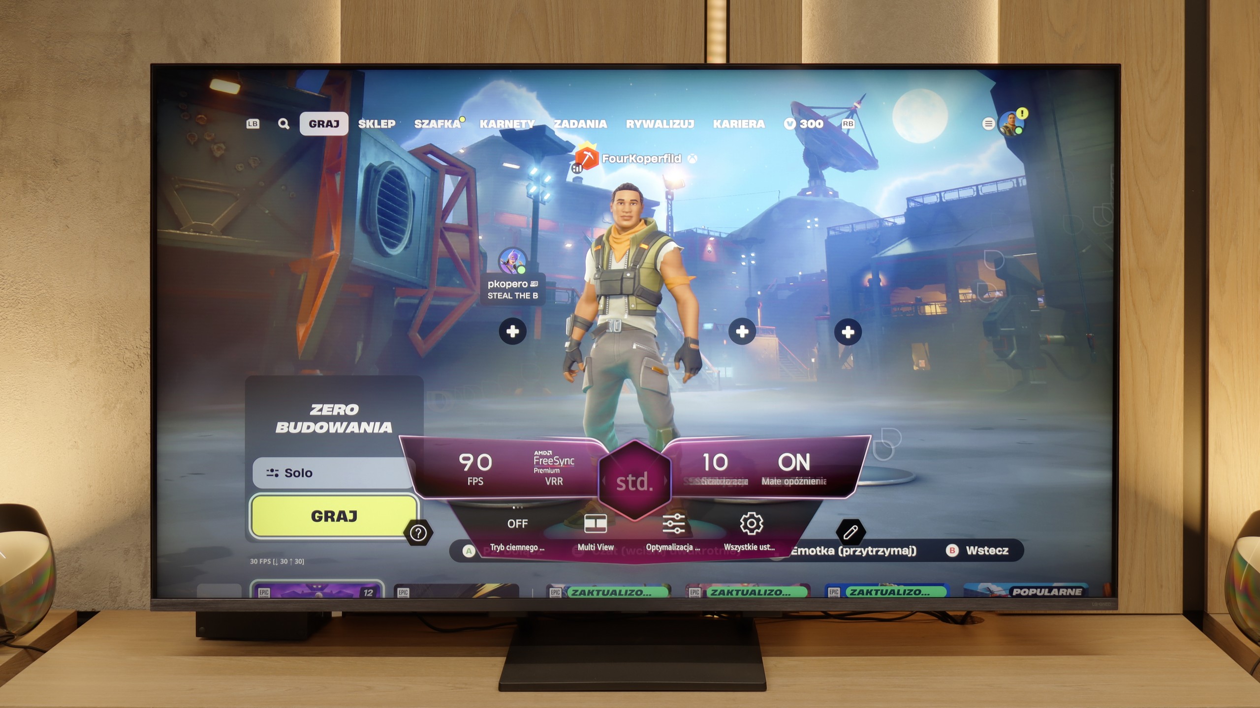 Test LG QNED93A / QNED90A Funkcje dla graczy