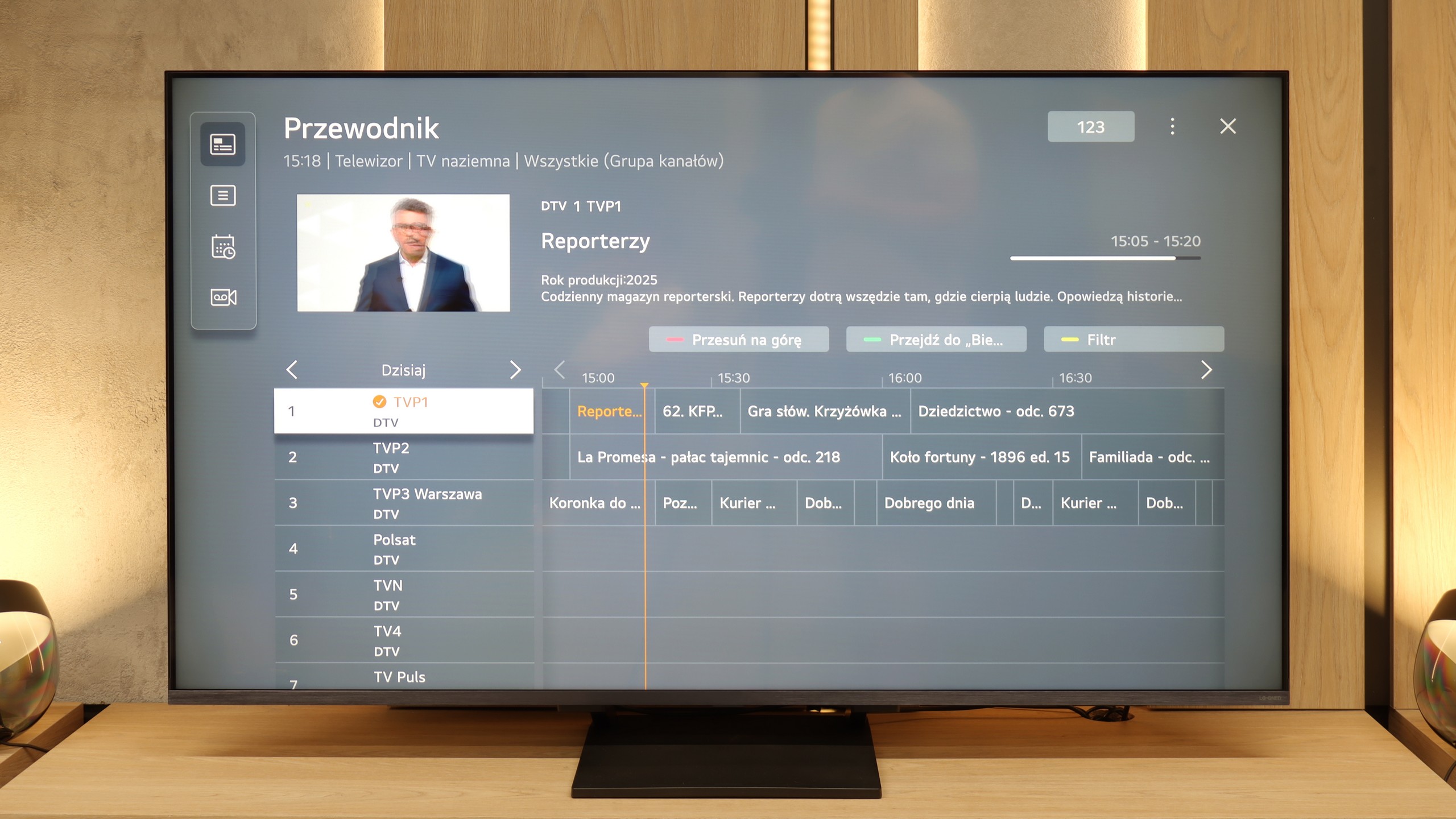 Test LG QNED93A / QNED90A Funkcje telewizora