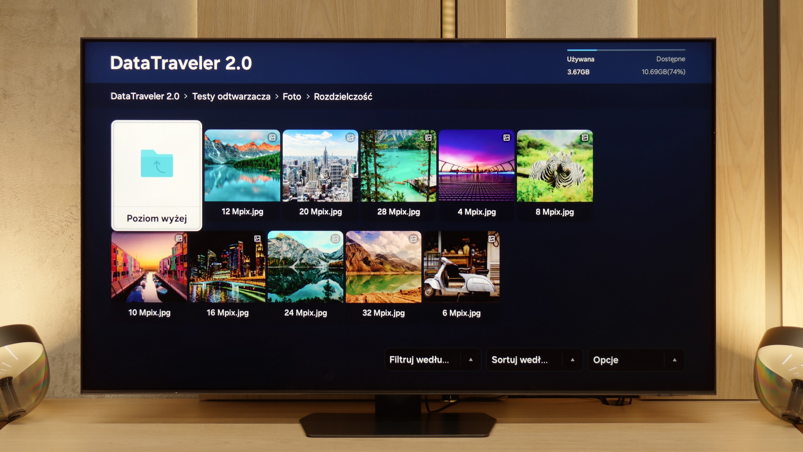Test Samsung QN92F / QN90F Odwarzanie plików z USB