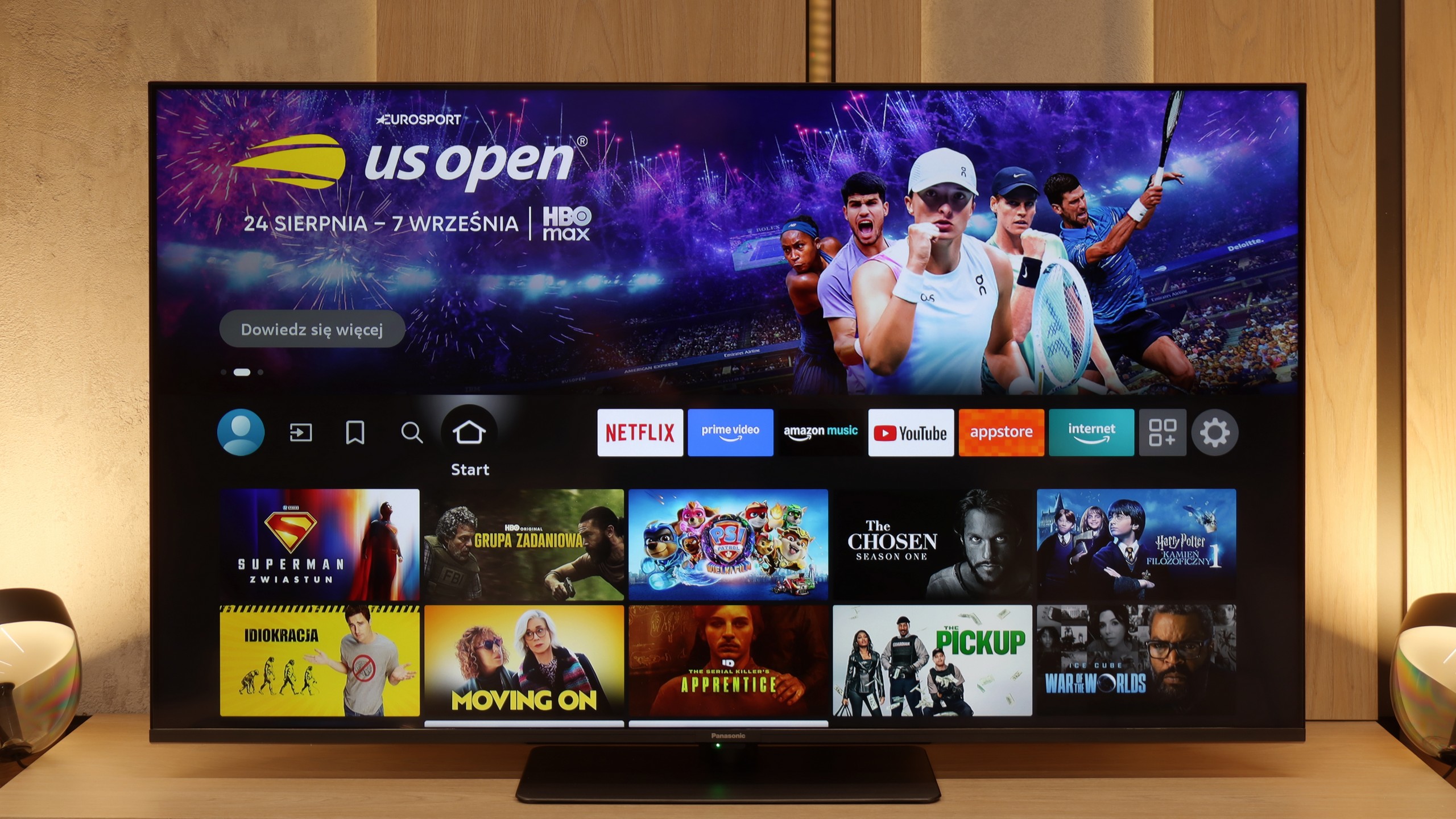 Test Panasonic W85B Funkcje telewizora