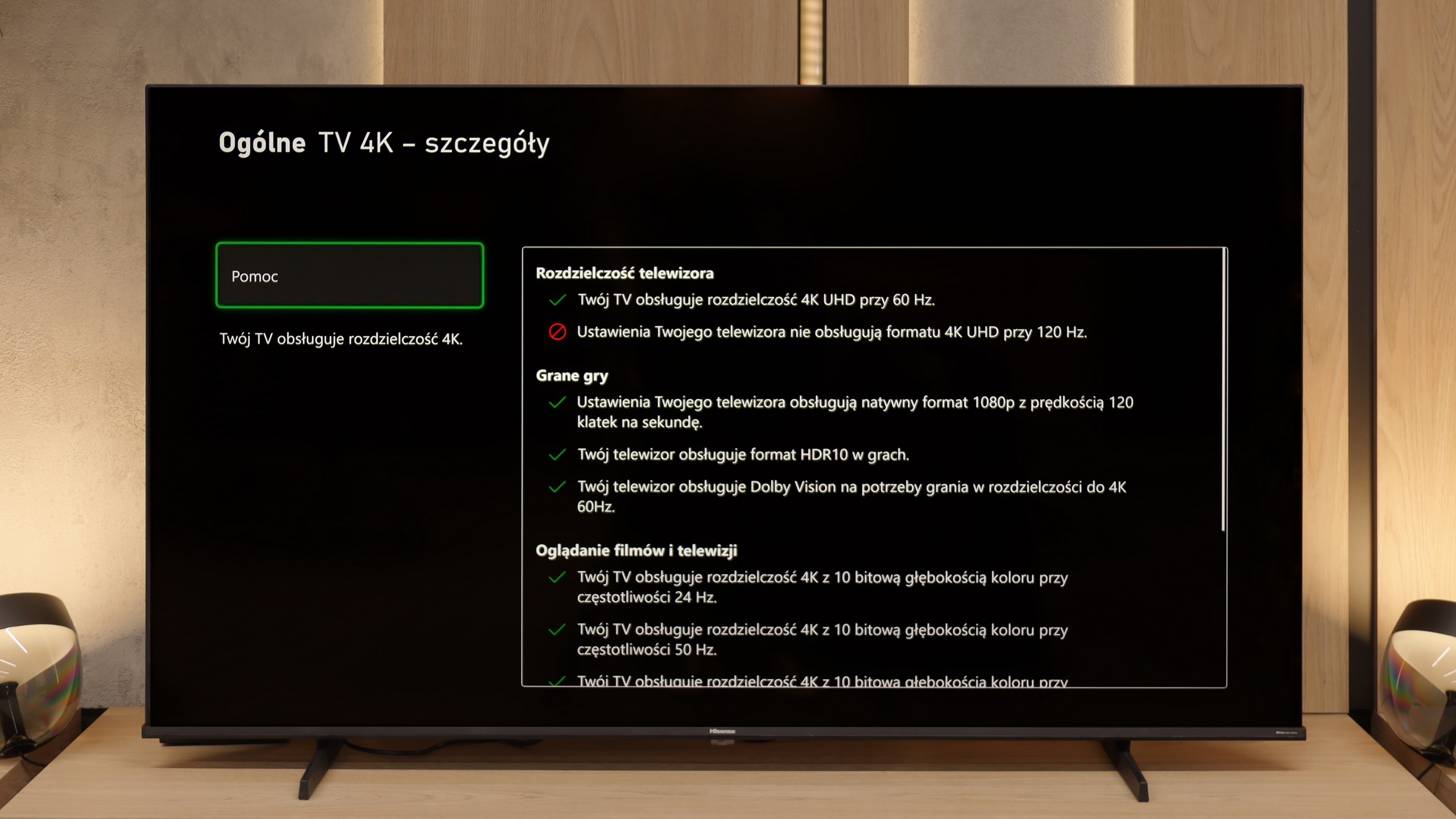 Test Hisense E7Q / E79Q Funkcje dla graczy
