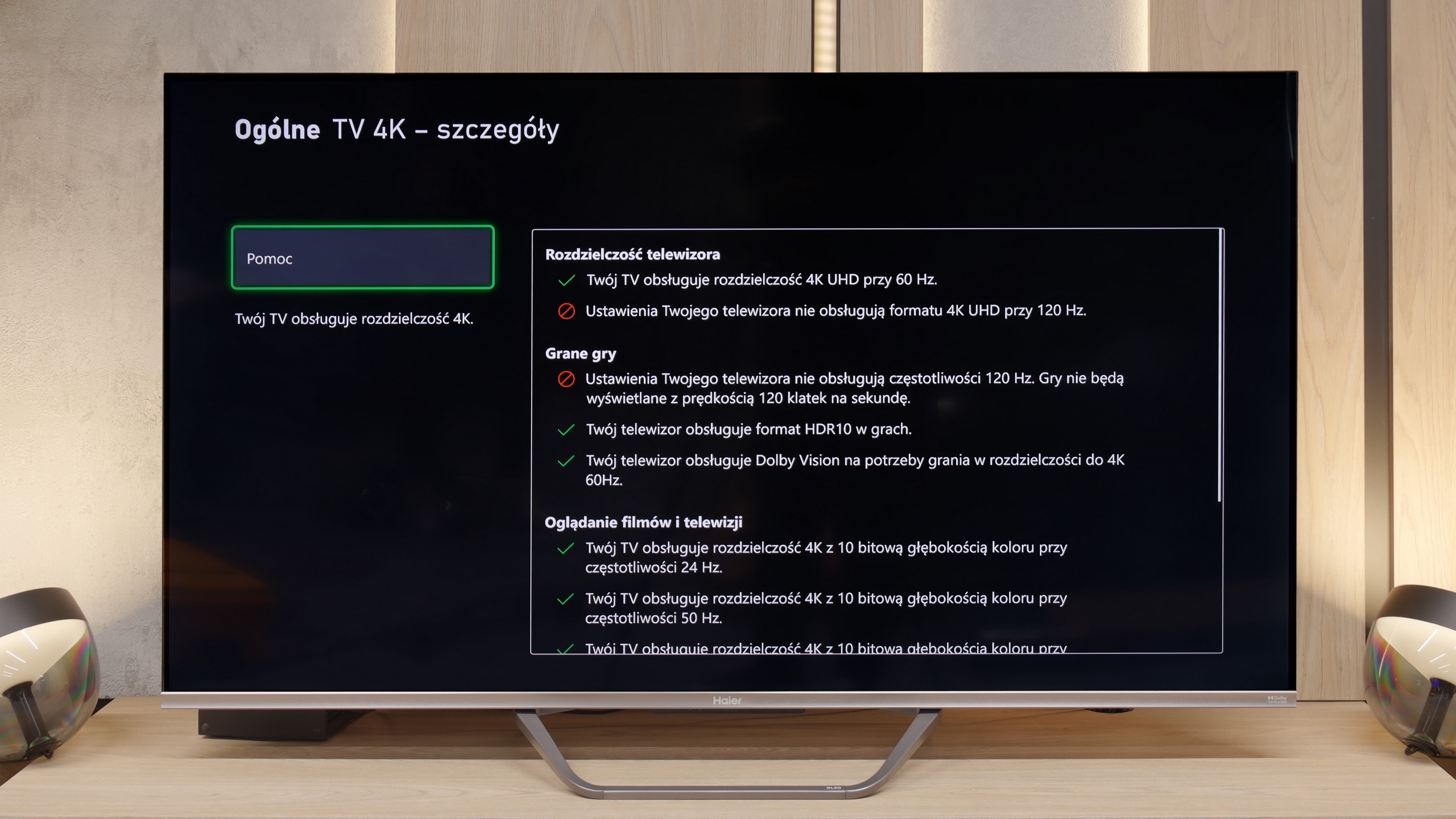 Review Haier Q80FUX Console compatibility and gaming features
