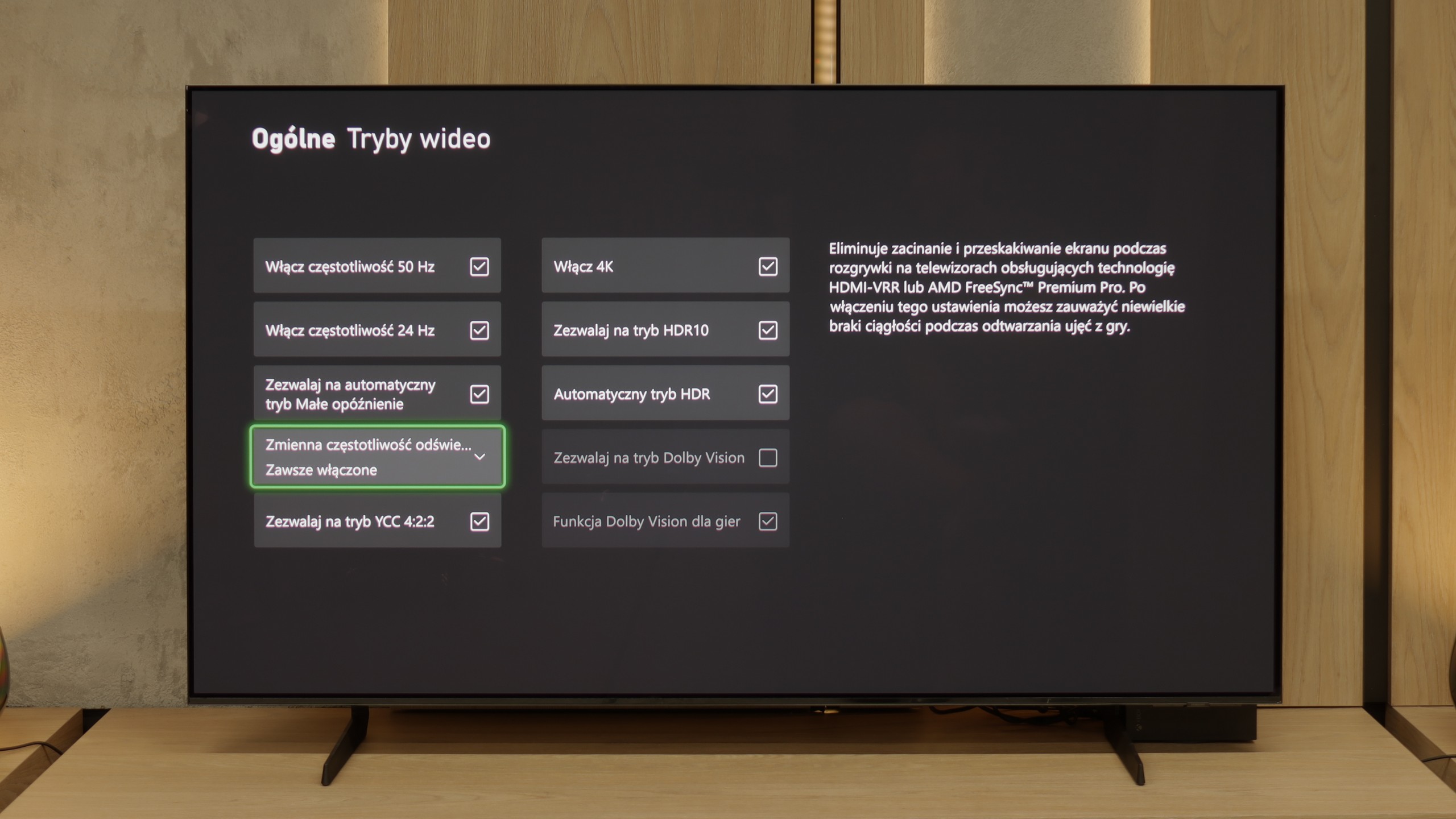 Test Samsung OLED S85F (WOLED) Funkcje dla graczy