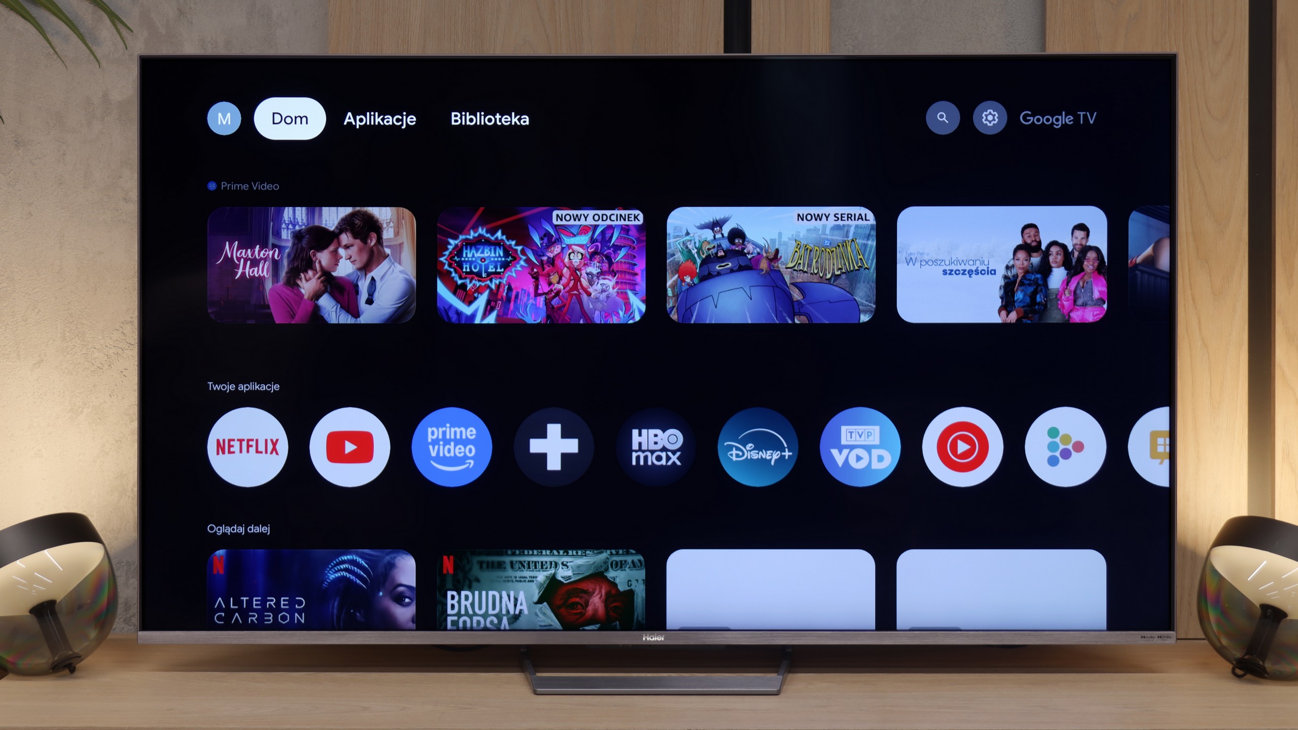 Review Haier M90E TV features