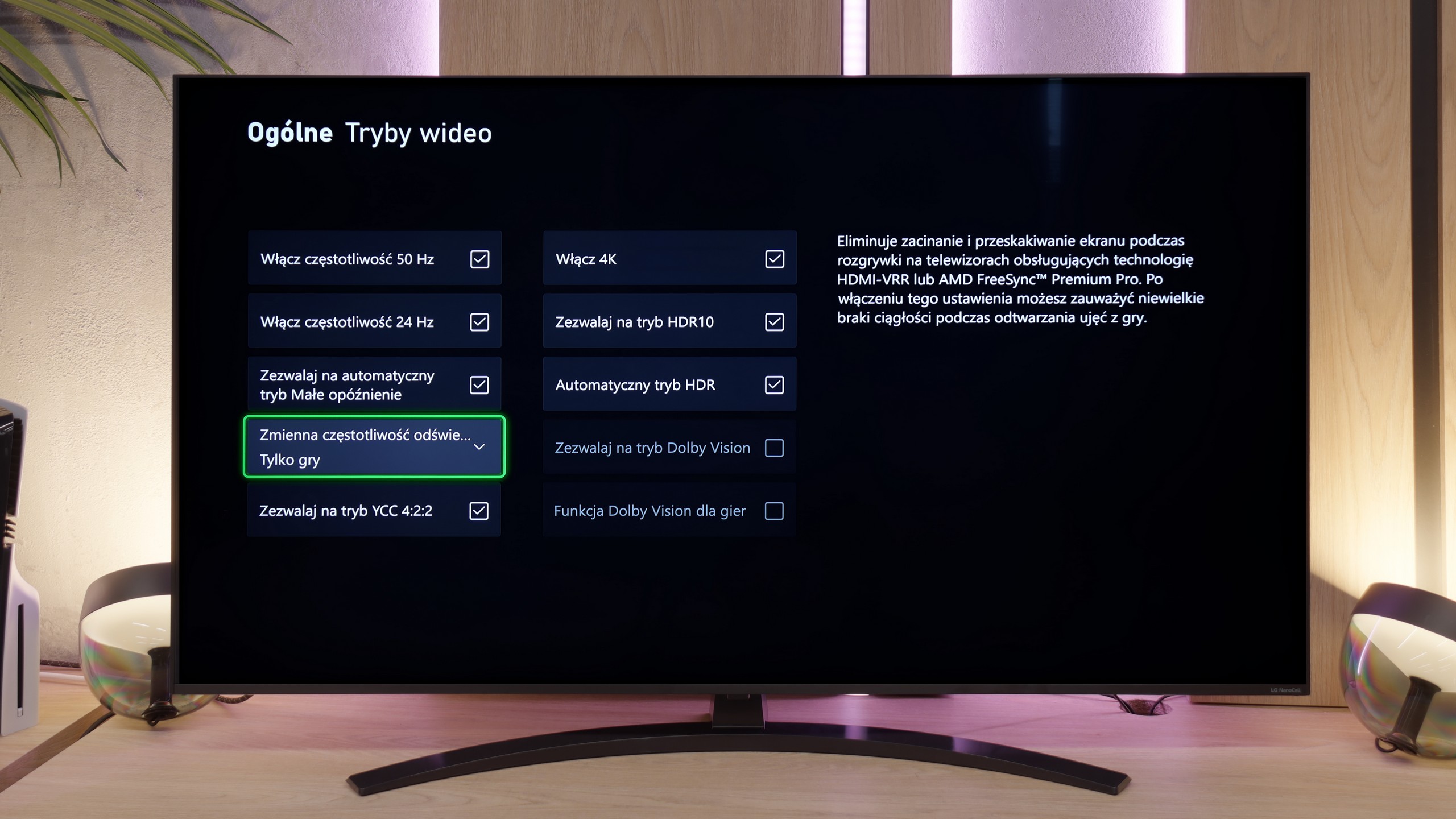 Review LG NANO81A / NANO80A  Console compatibility and gaming features