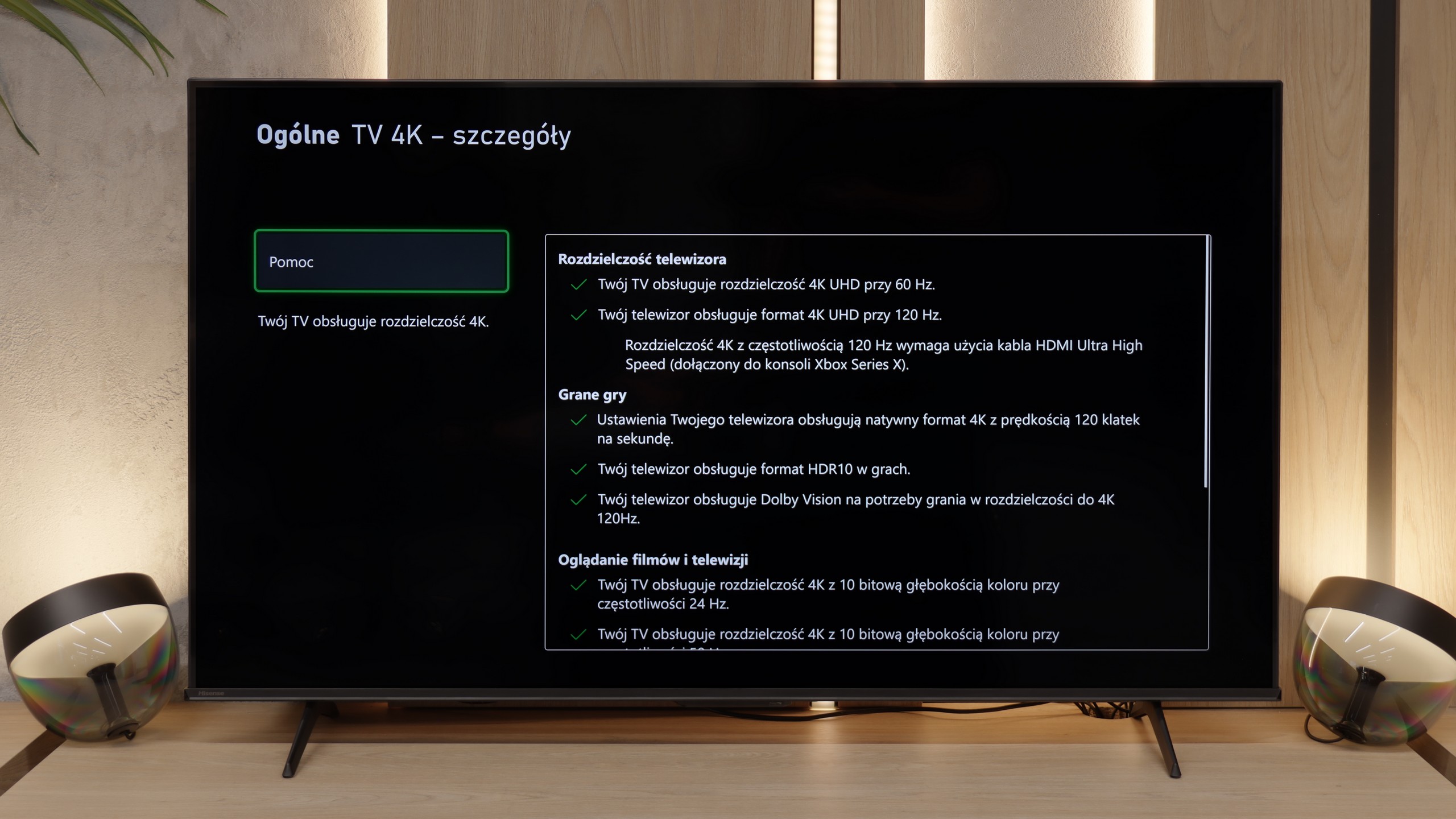Review Hisense E7Q PRO / E79Q PRO Console compatibility and gaming features
