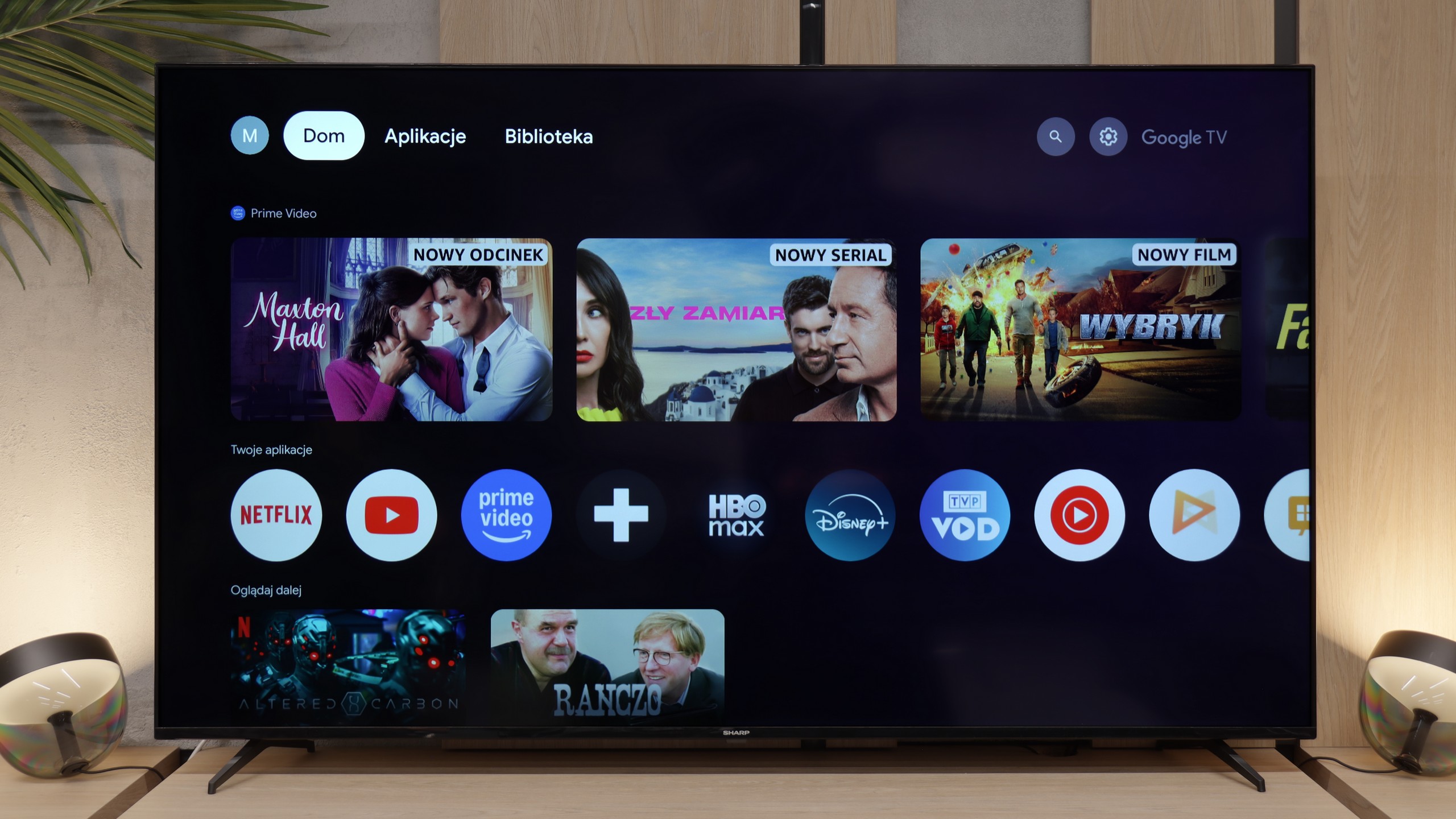 Test Sharp GL4760E Funkcje telewizora