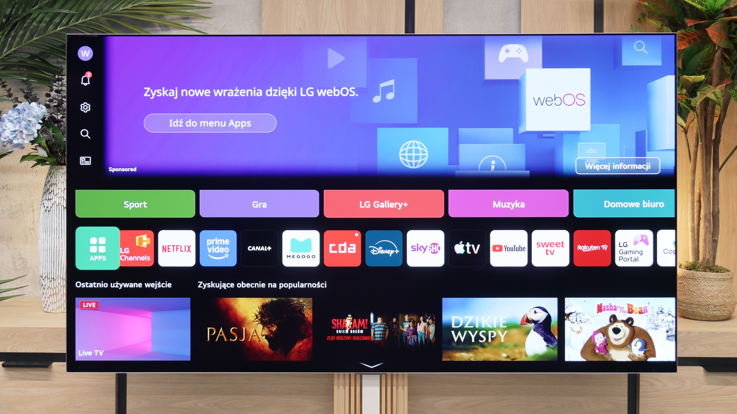 Test LG OLED G6 Funkcje telewizora