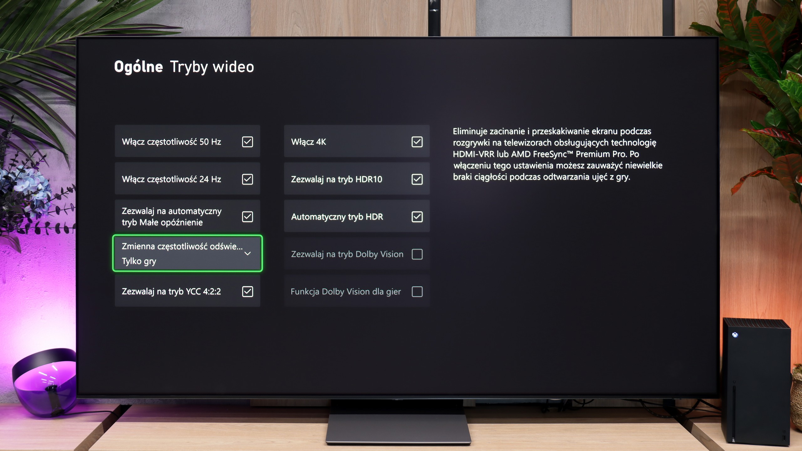 Review Samsung S90H (QD-OLED) Console compatibility and gaming features