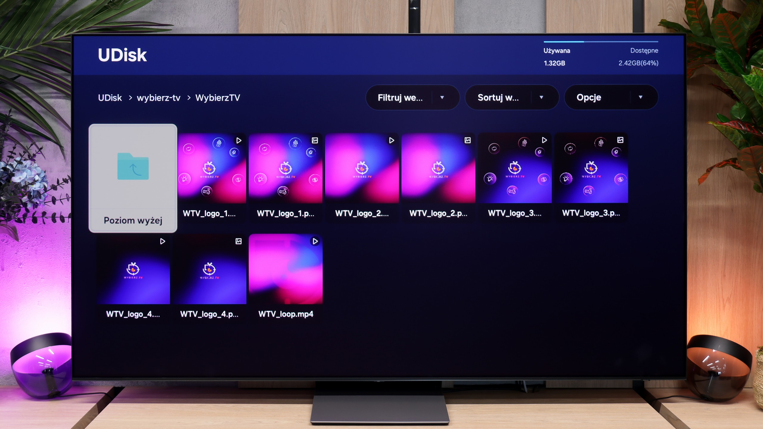 Review Samsung S90H (QD-OLED) Playing files from USB