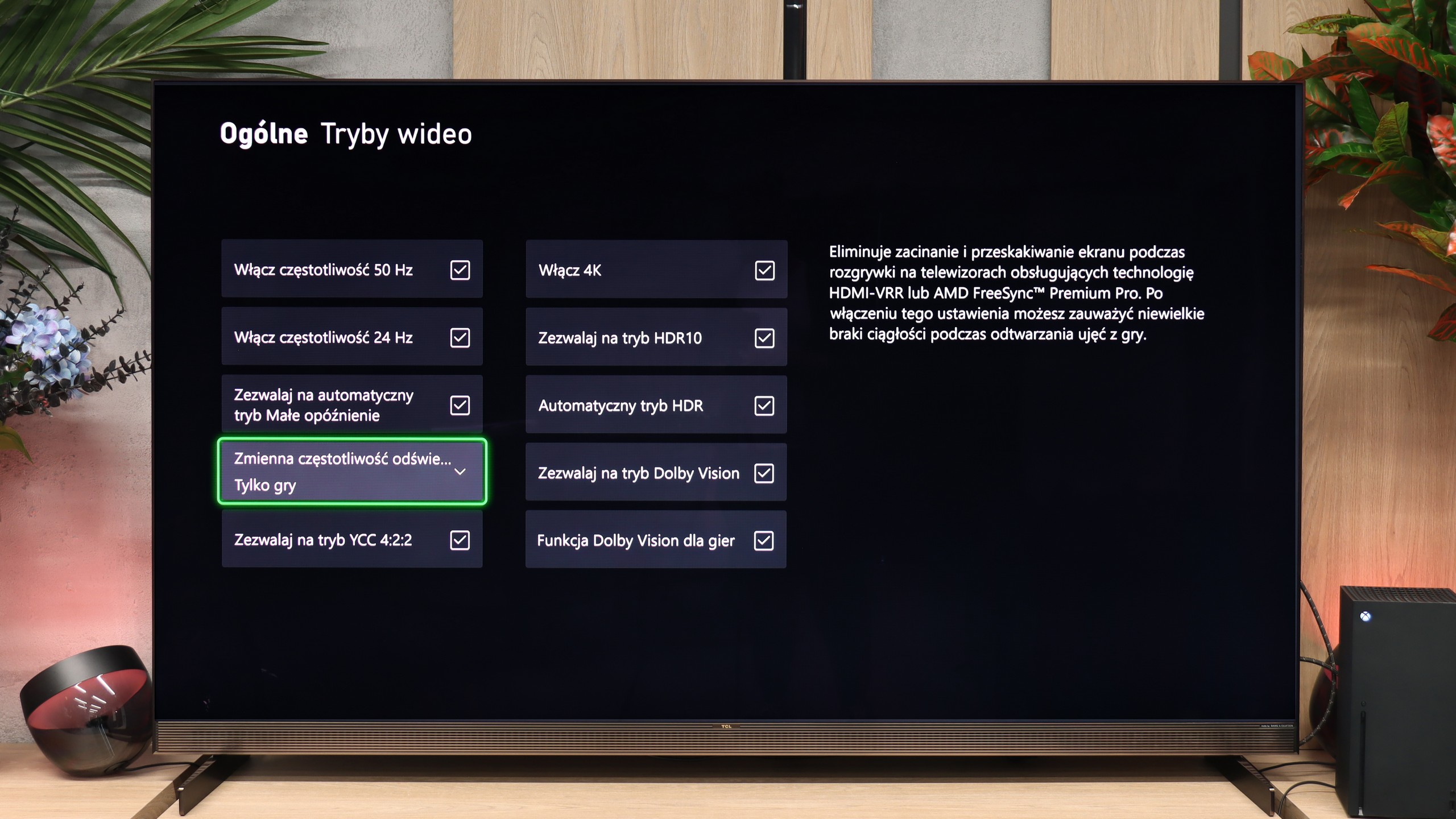 Test TCL X11L Funkcje dla graczy