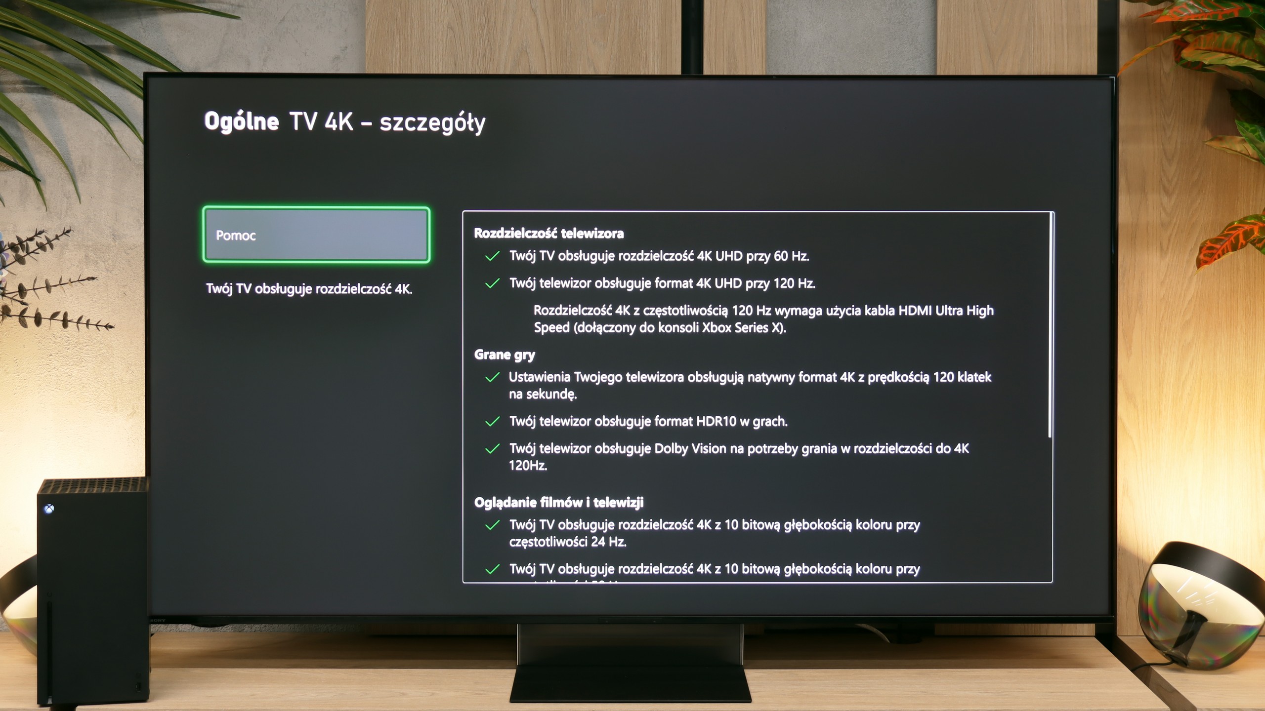 Test Sony BRAVIA 9 II Funkcje dla graczy