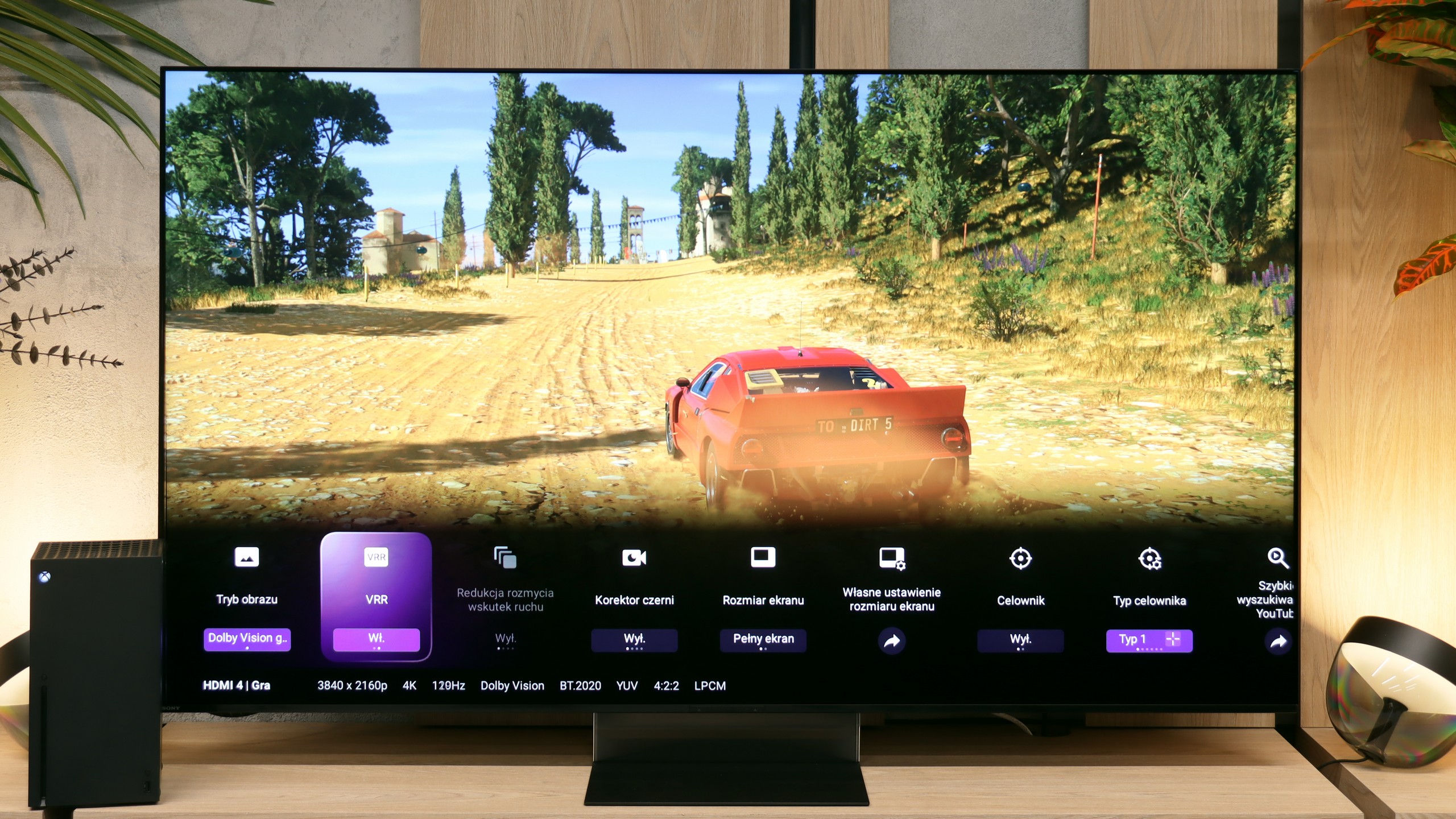 Test Sony BRAVIA 9 II Funkcje dla graczy